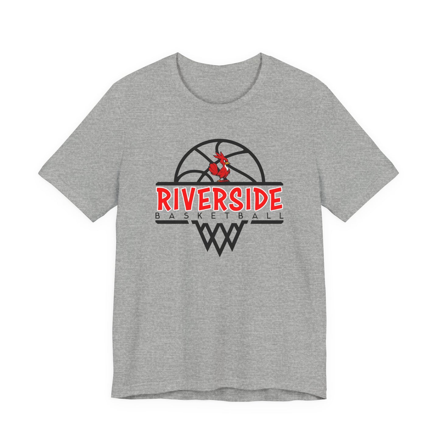 Riverside Basketball Unisex Tee - Sporty Essential for Fans, Team Spirit, Game Day, Casual Wear, Gift for Athletes