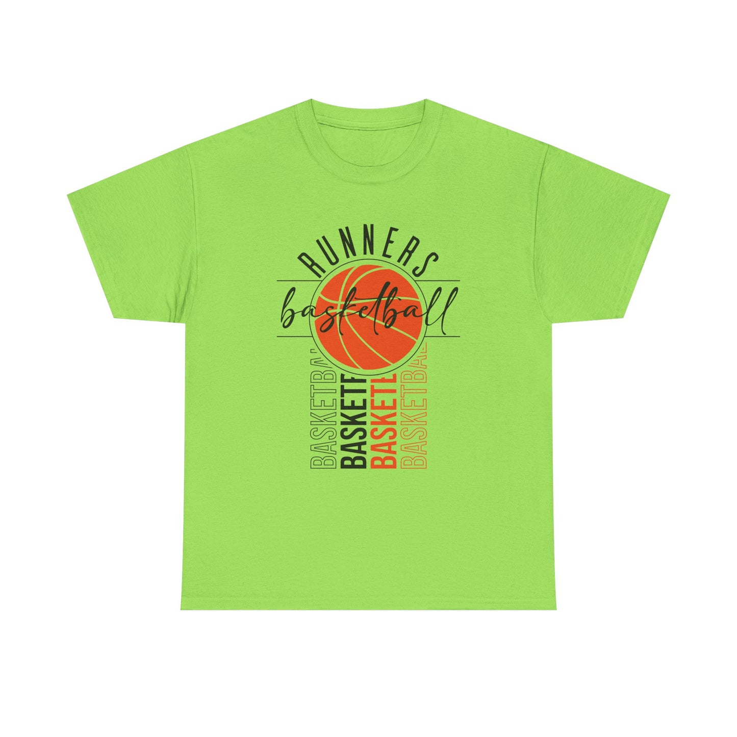 Basketball Runners Unisex Heavy Cotton Tee - Sporty & Stylish Tee for Players and Fans