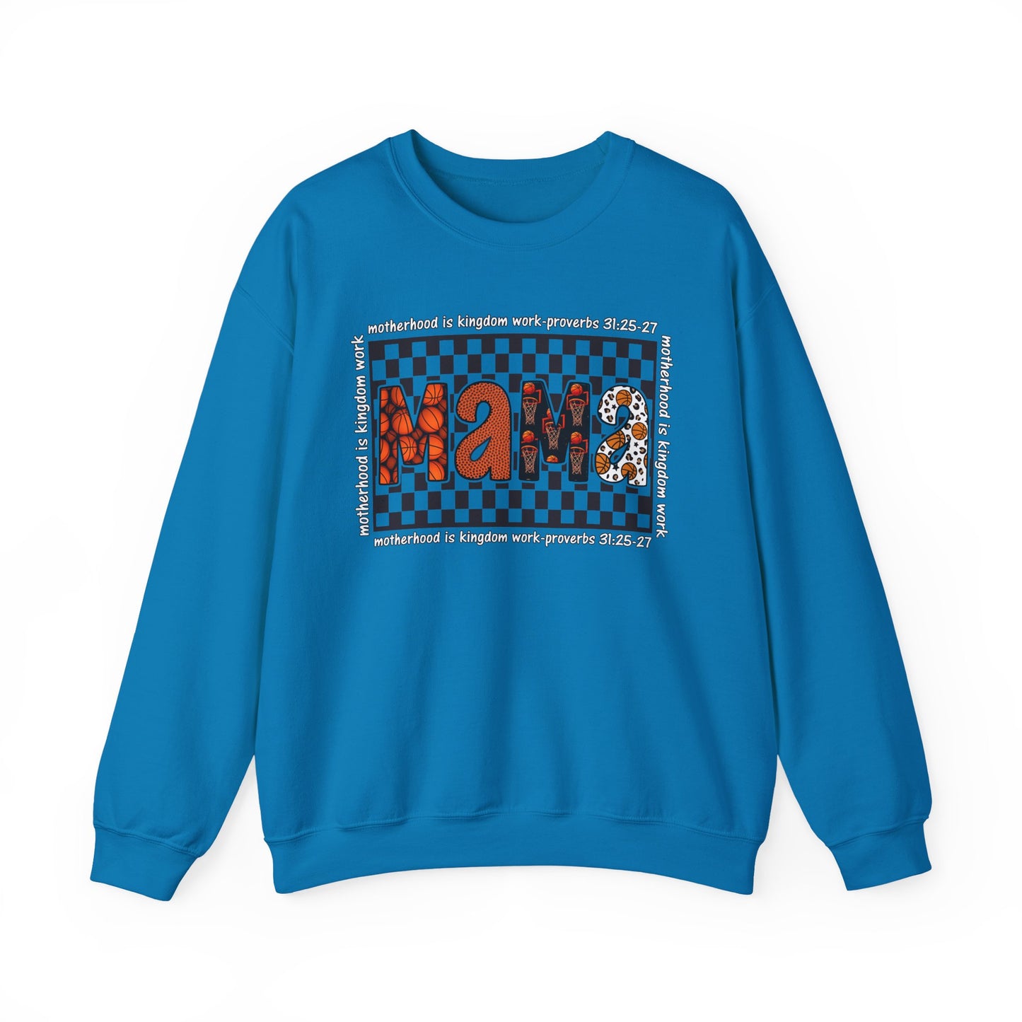 Stylish Basketball Mama Crewneck Sweatshirt