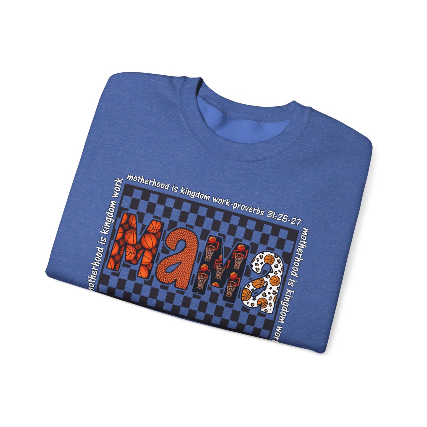 Stylish Basketball Mama Crewneck Sweatshirt