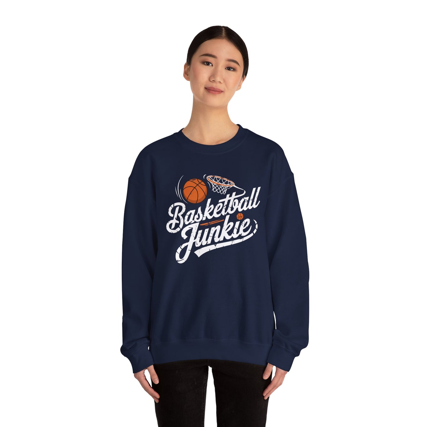 Basketball Junkie Unisex Heavy Blend™ Crewneck Sweatshirt