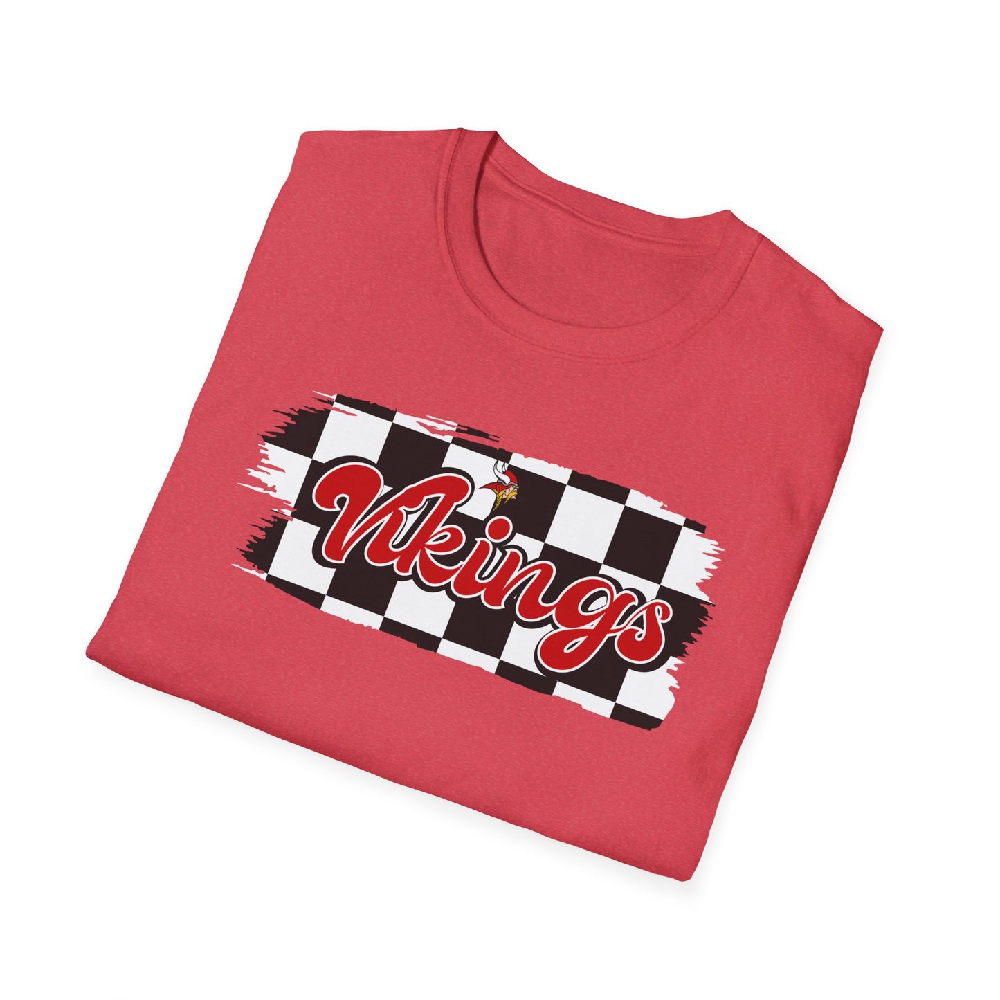 Vikings Retro Lettering Unisex Softstyle T-Shirt