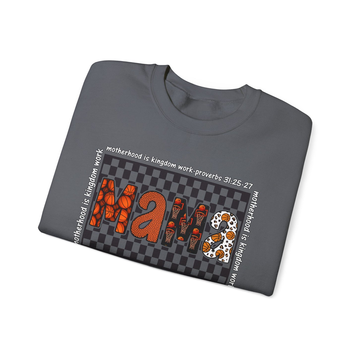 Stylish Basketball Mama Crewneck Sweatshirt