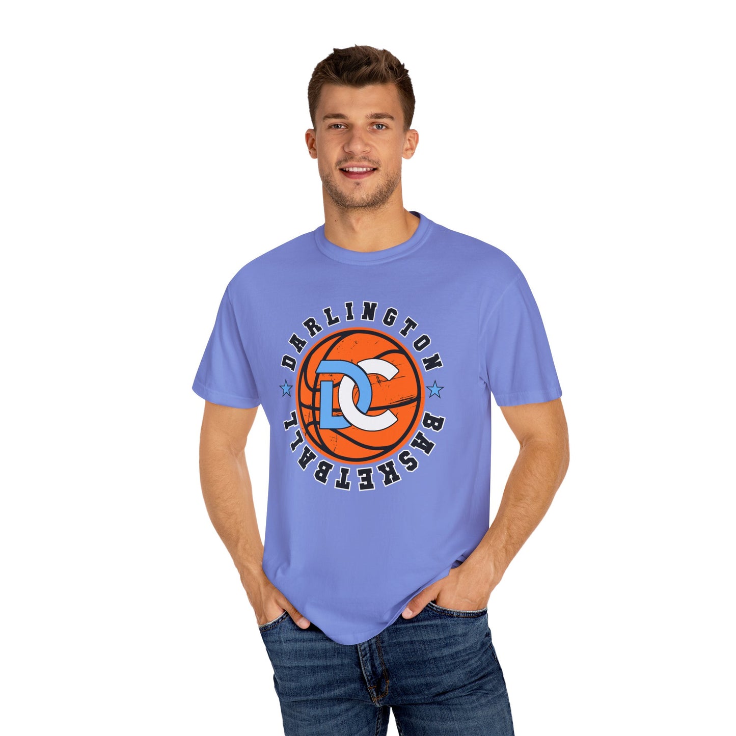 Darlington Basketball Unisex Garment-Dyed T-shirt