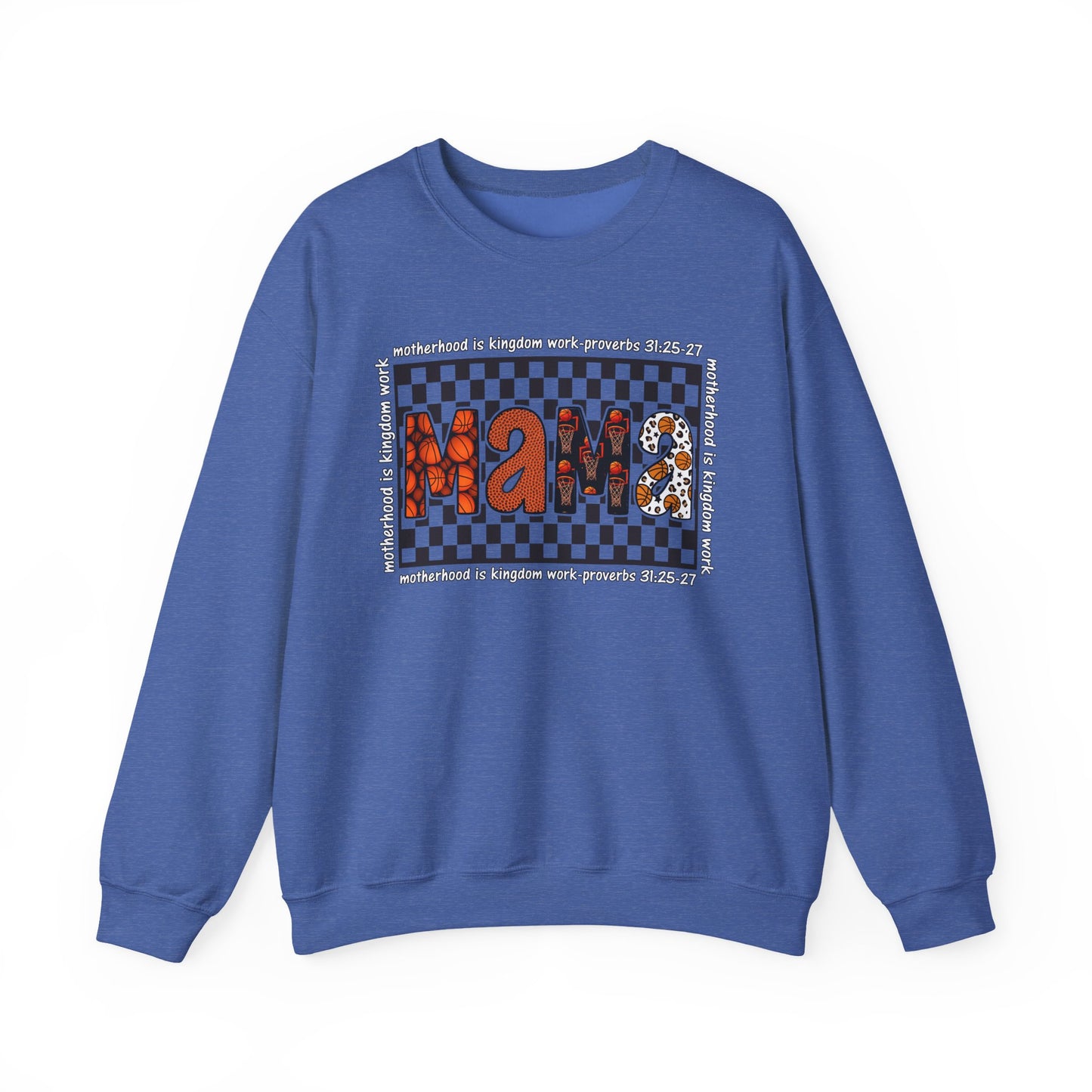Stylish Basketball Mama Crewneck Sweatshirt