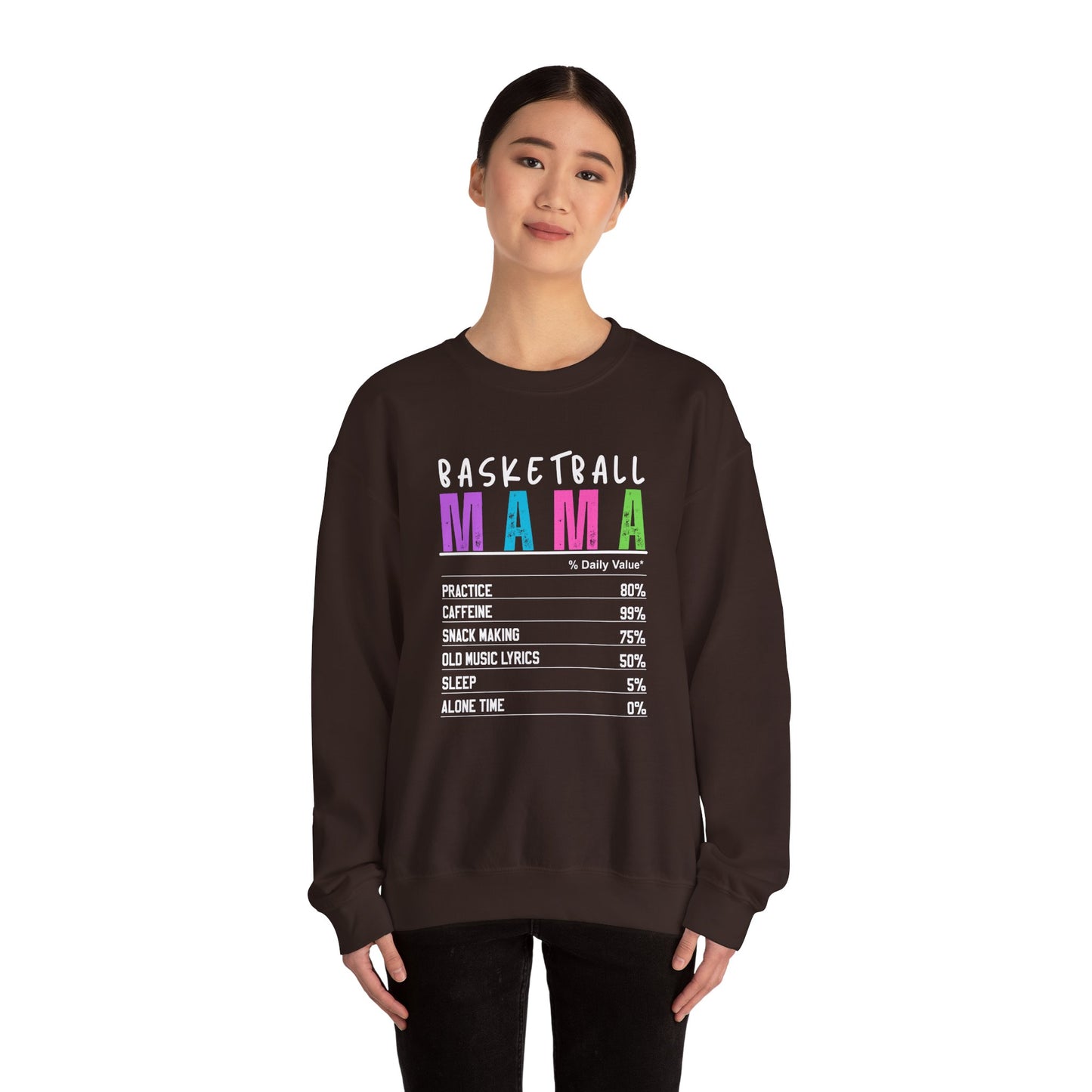 Basketball Mama Sweatshirt - Unisex Heavy Blend™ Crewneck for Sports Moms