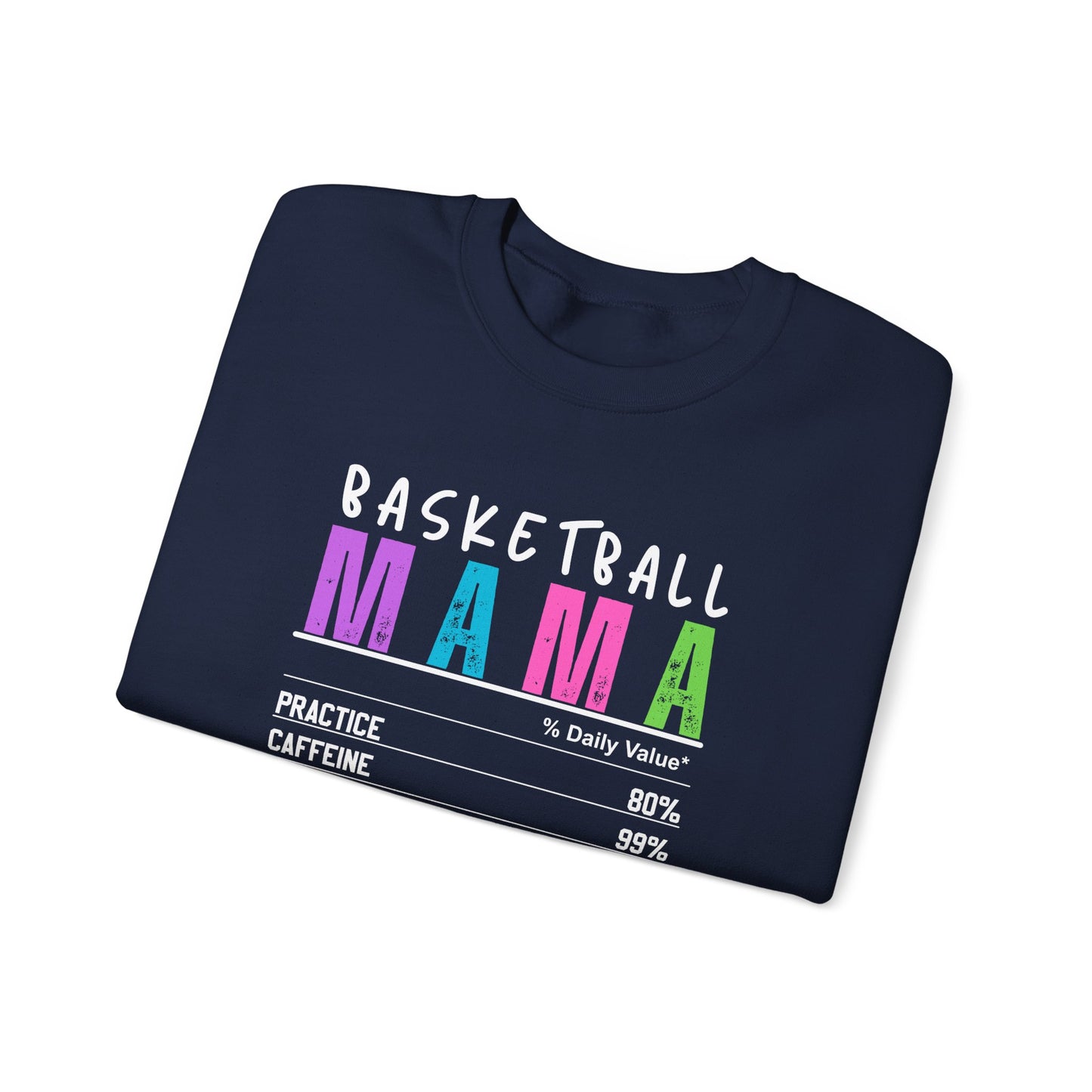 Basketball Mama Sweatshirt - Unisex Heavy Blend™ Crewneck for Sports Moms