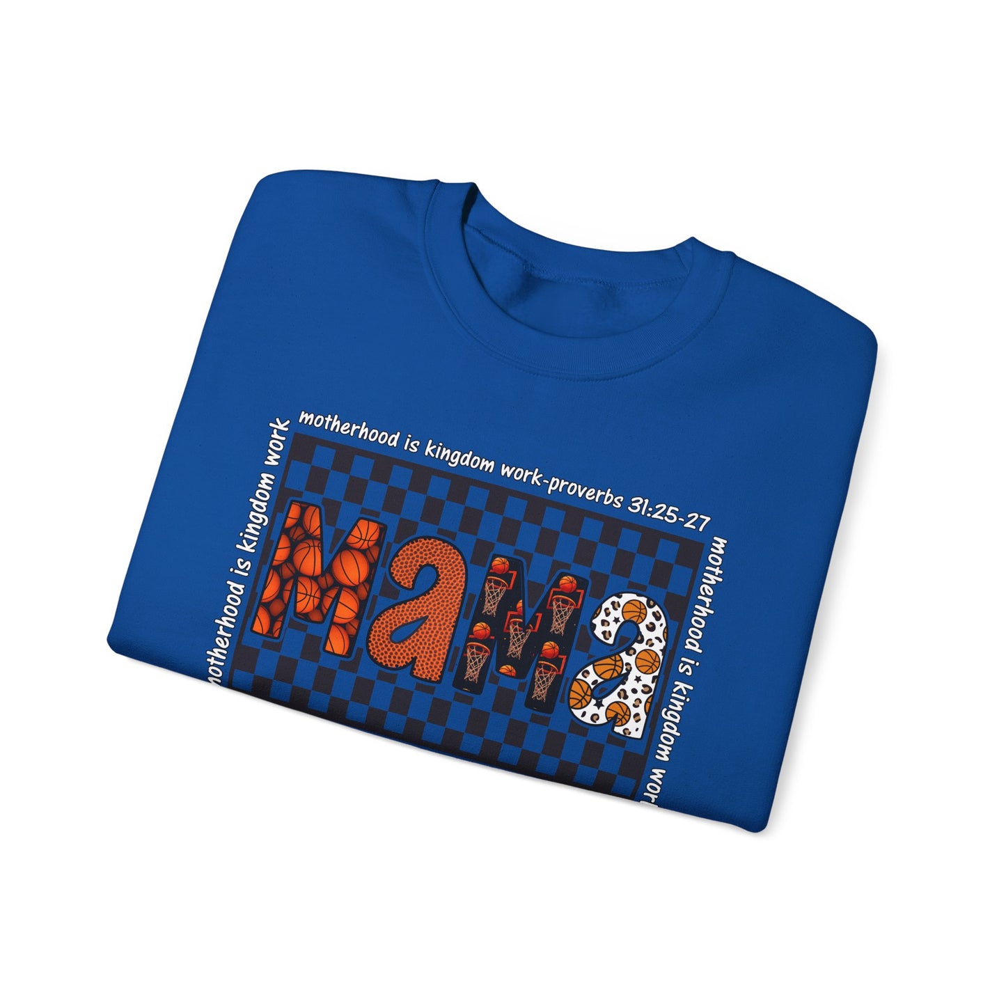 Stylish Basketball Mama Crewneck Sweatshirt