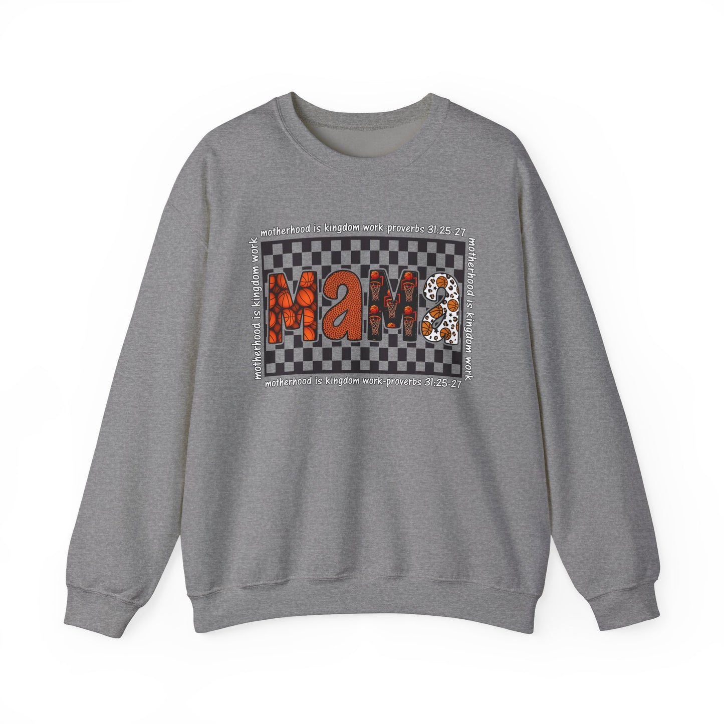 Stylish Basketball Mama Crewneck Sweatshirt