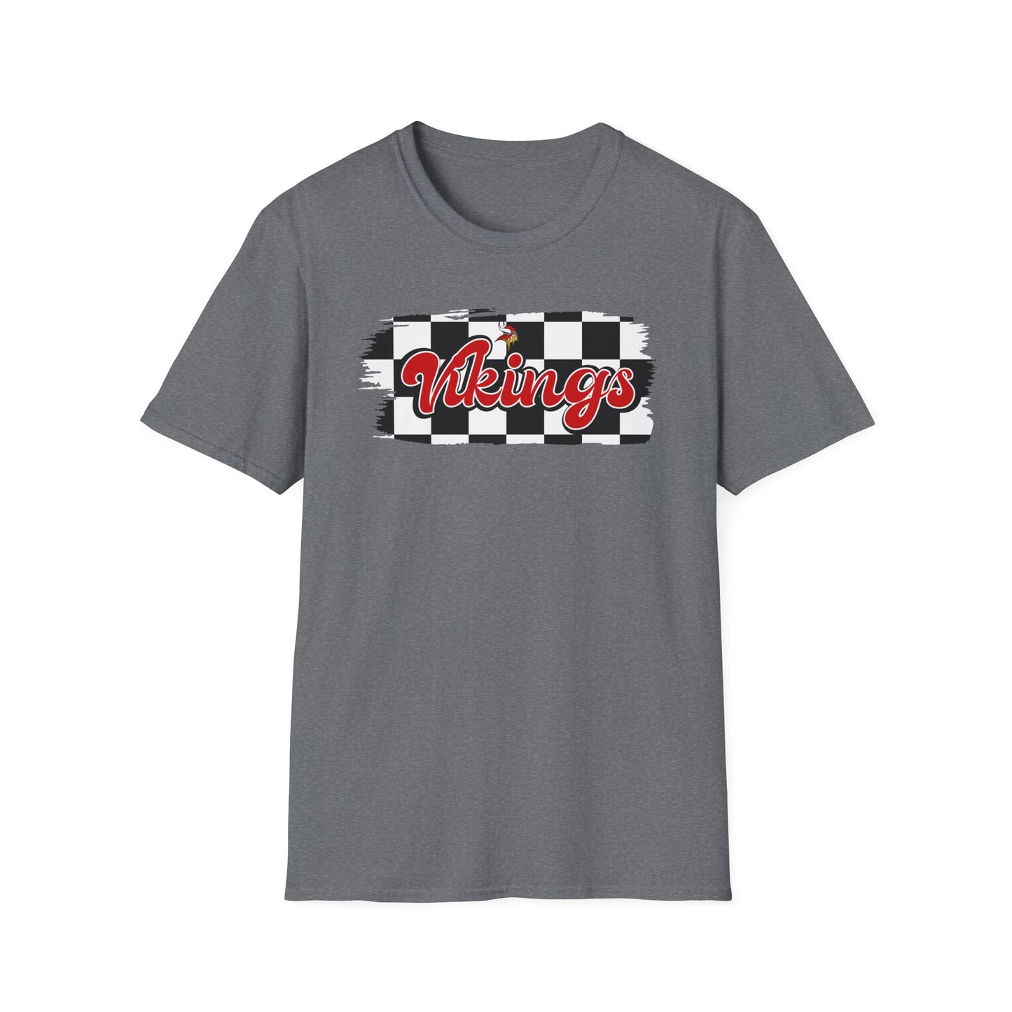 Vikings Retro Lettering Unisex Softstyle T-Shirt