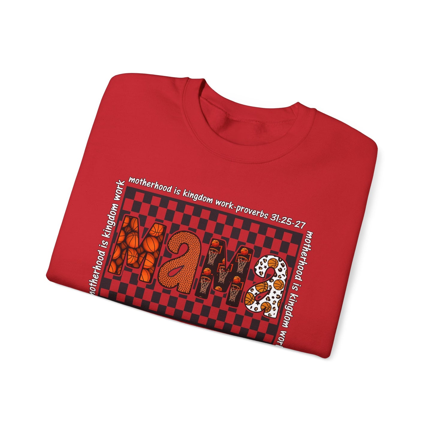 Stylish Basketball Mama Crewneck Sweatshirt