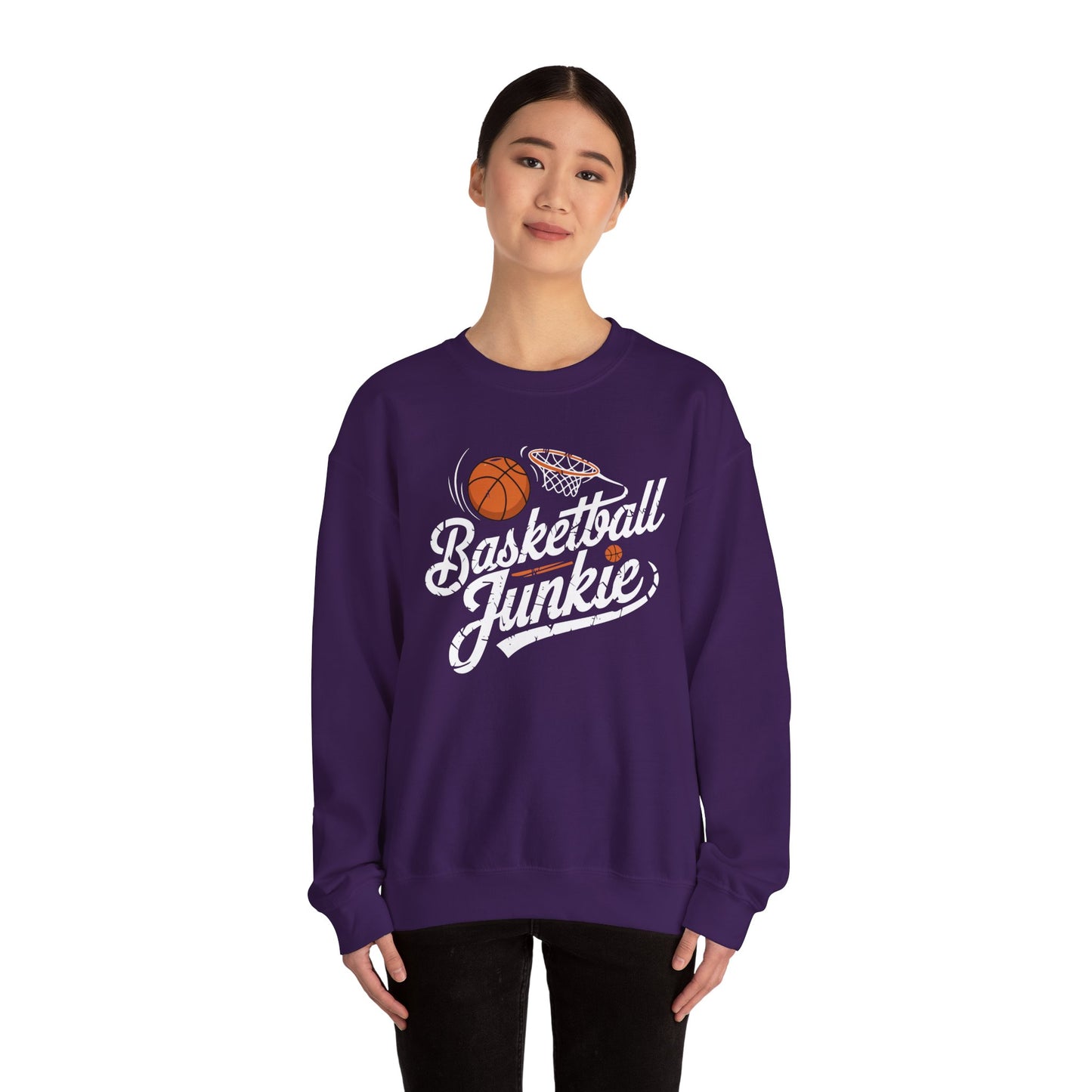 Basketball Junkie Unisex Heavy Blend™ Crewneck Sweatshirt