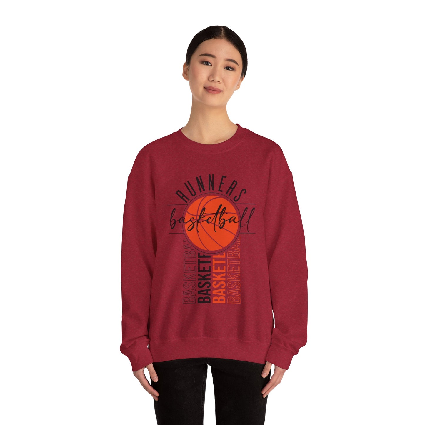 Basketball Runners Crewneck Sweatshirt | Stylish Sports Apparel