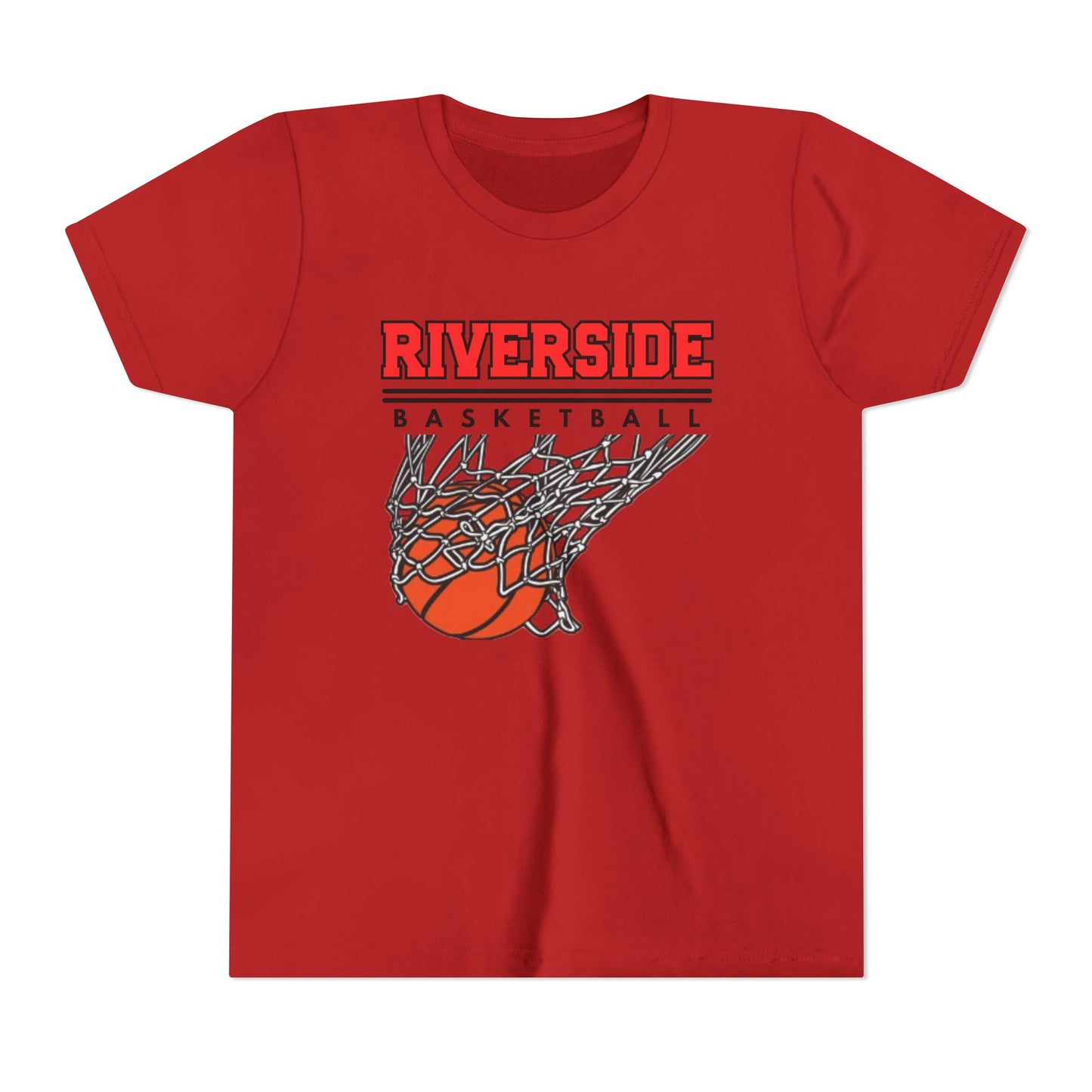 Riverside Basketball Youth Tee, Fun Sports Shirt, Kids Basketball Top, Team Spirit Apparel, Athletic Youth T-Shirt