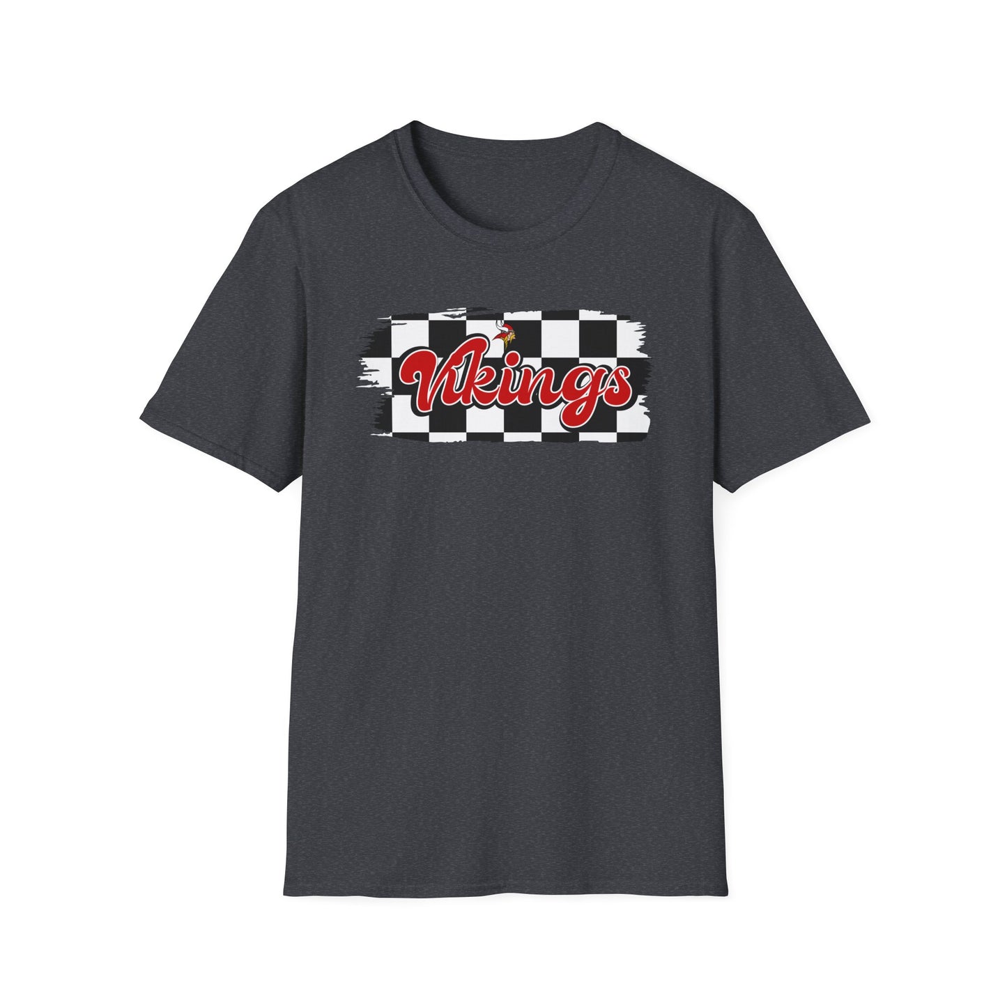 Vikings Retro Lettering Unisex Softstyle T-Shirt