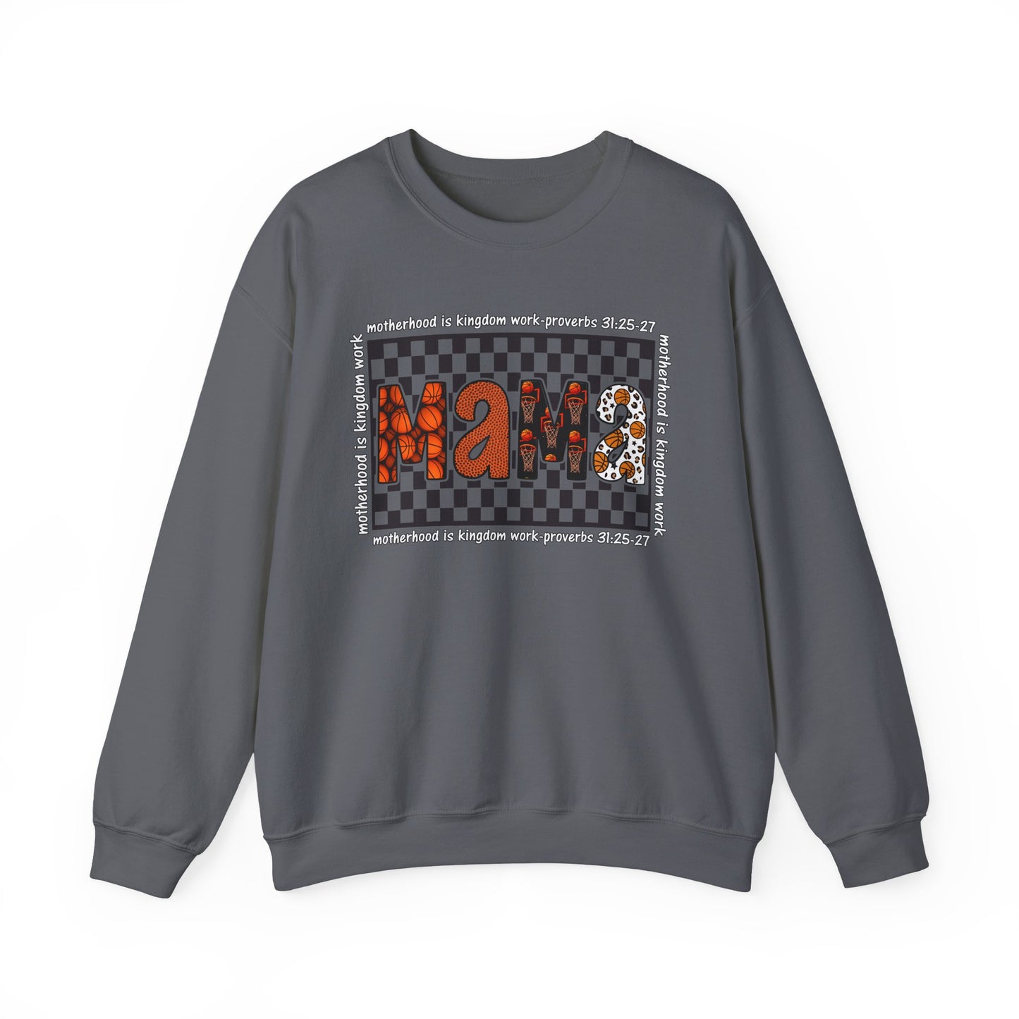Stylish Basketball Mama Crewneck Sweatshirt