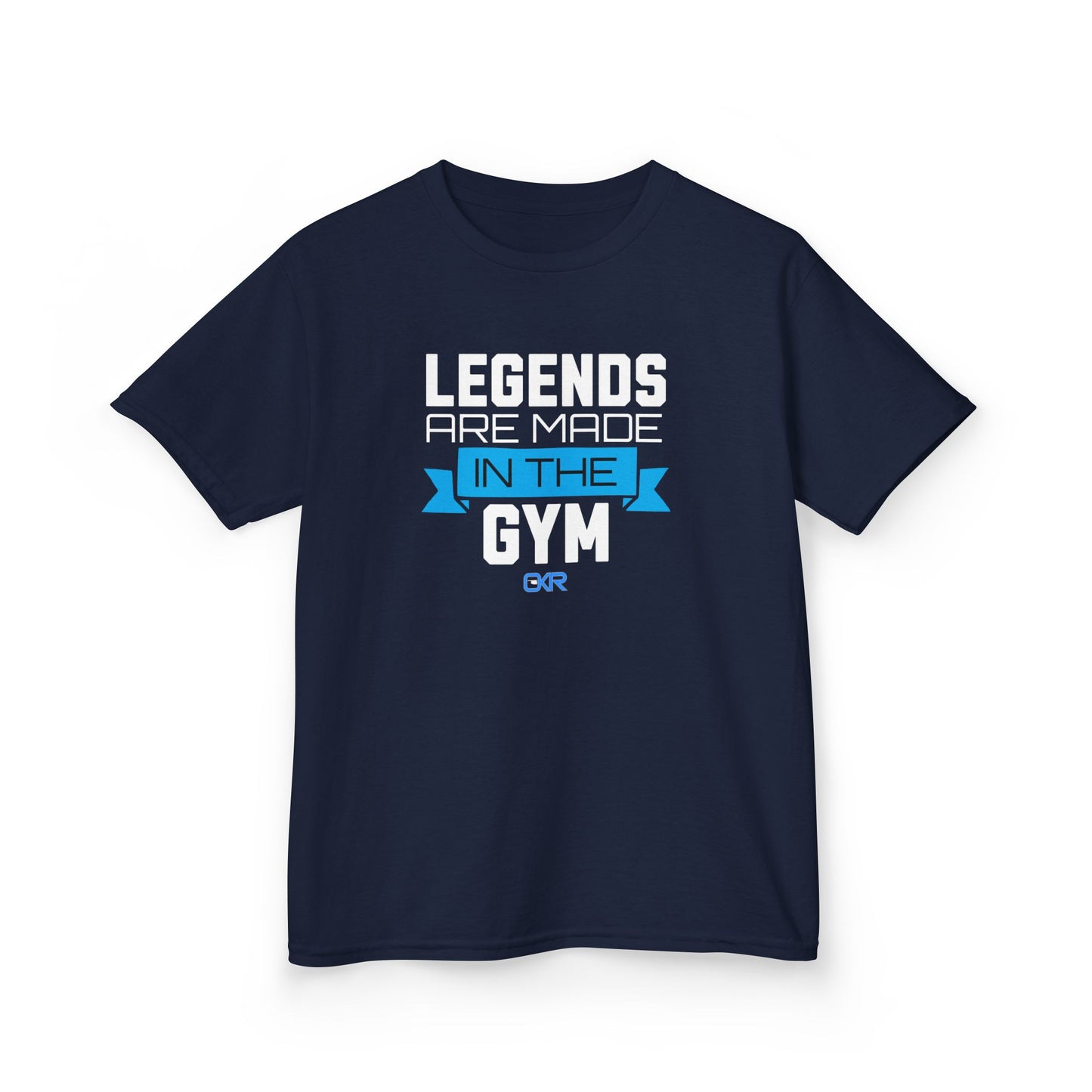 Kids Gym Legends Tee - Empowering Heavy Cotton T-Shirt for Young Athletes
