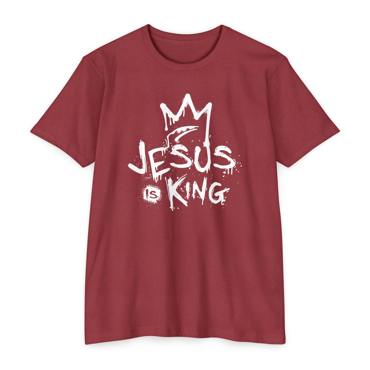 Jesus is King Graphic T-Shirt, Casual Faith Tee, Unisex Religious Shirt, Christian Apparel, Inspirational Gift