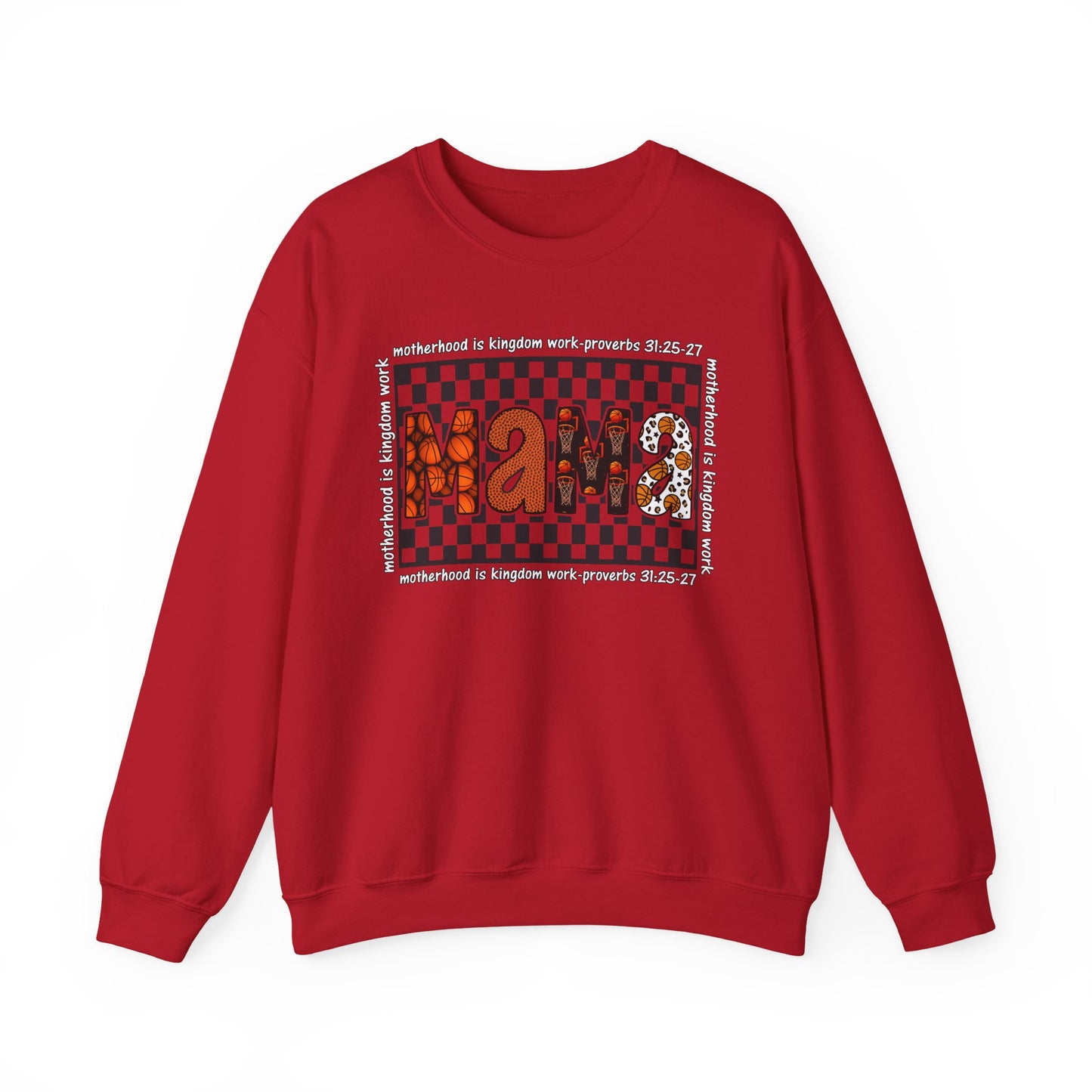 Stylish Basketball Mama Crewneck Sweatshirt