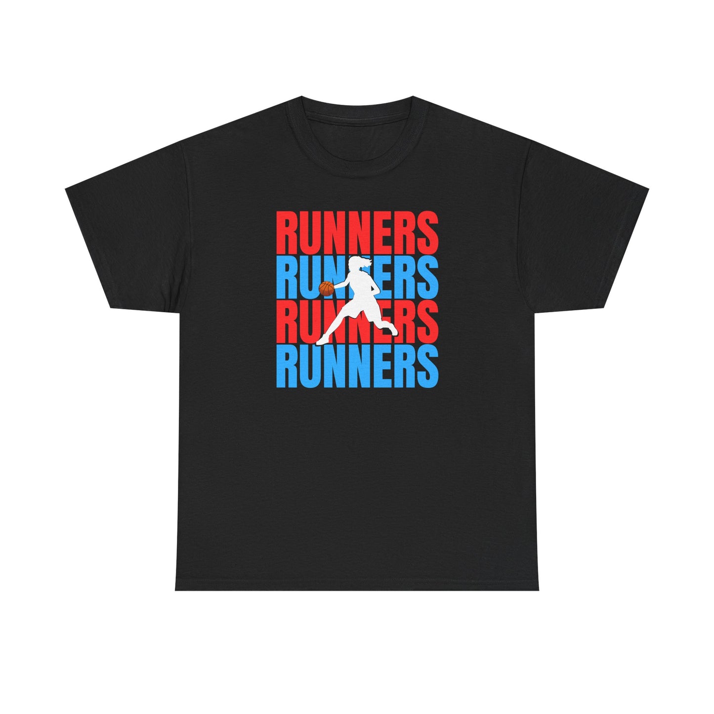 Trendy Unisex Heavy Cotton Tee - Runners Graphic Shirt for Sports Lovers