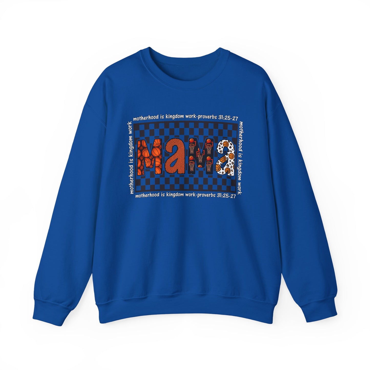 Stylish Basketball Mama Crewneck Sweatshirt