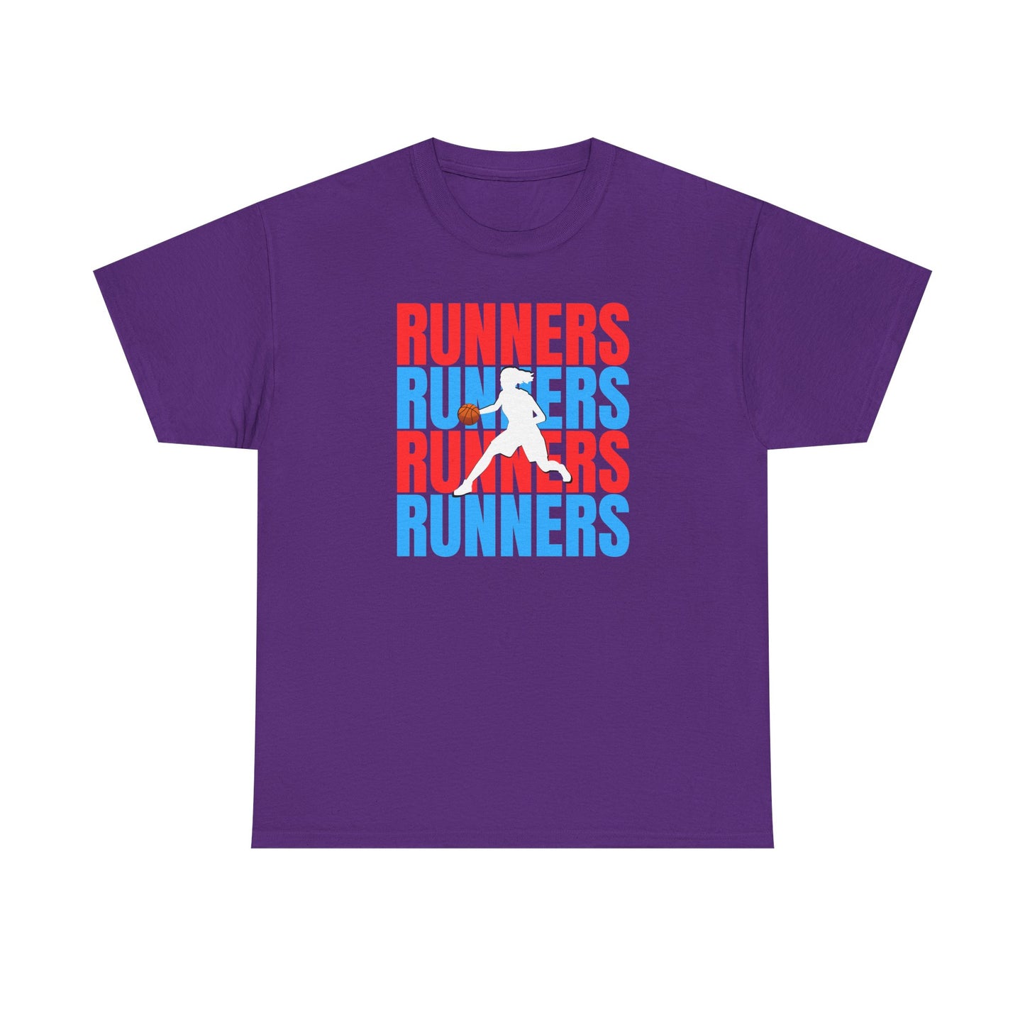 Trendy Unisex Heavy Cotton Tee - Runners Graphic Shirt for Sports Lovers