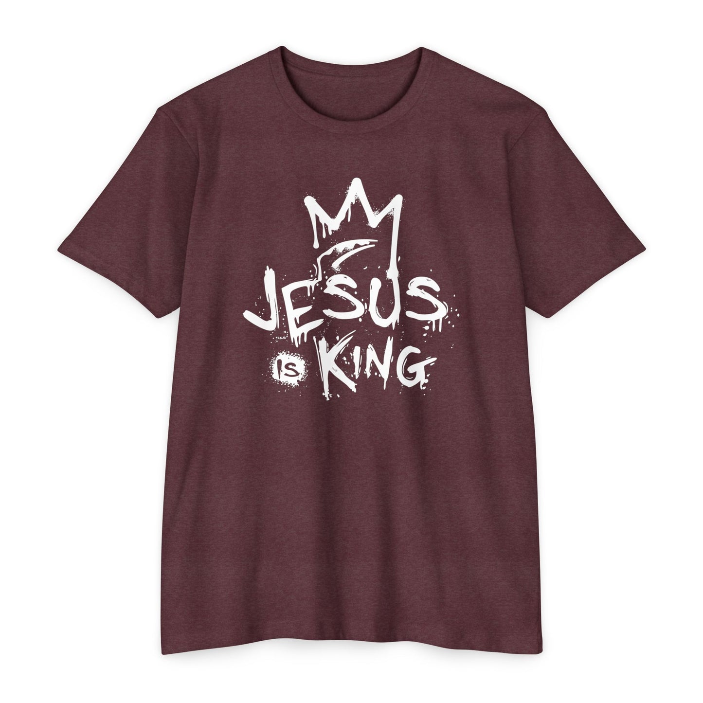 Jesus is King Graphic T-Shirt, Casual Faith Tee, Unisex Religious Shirt, Christian Apparel, Inspirational Gift