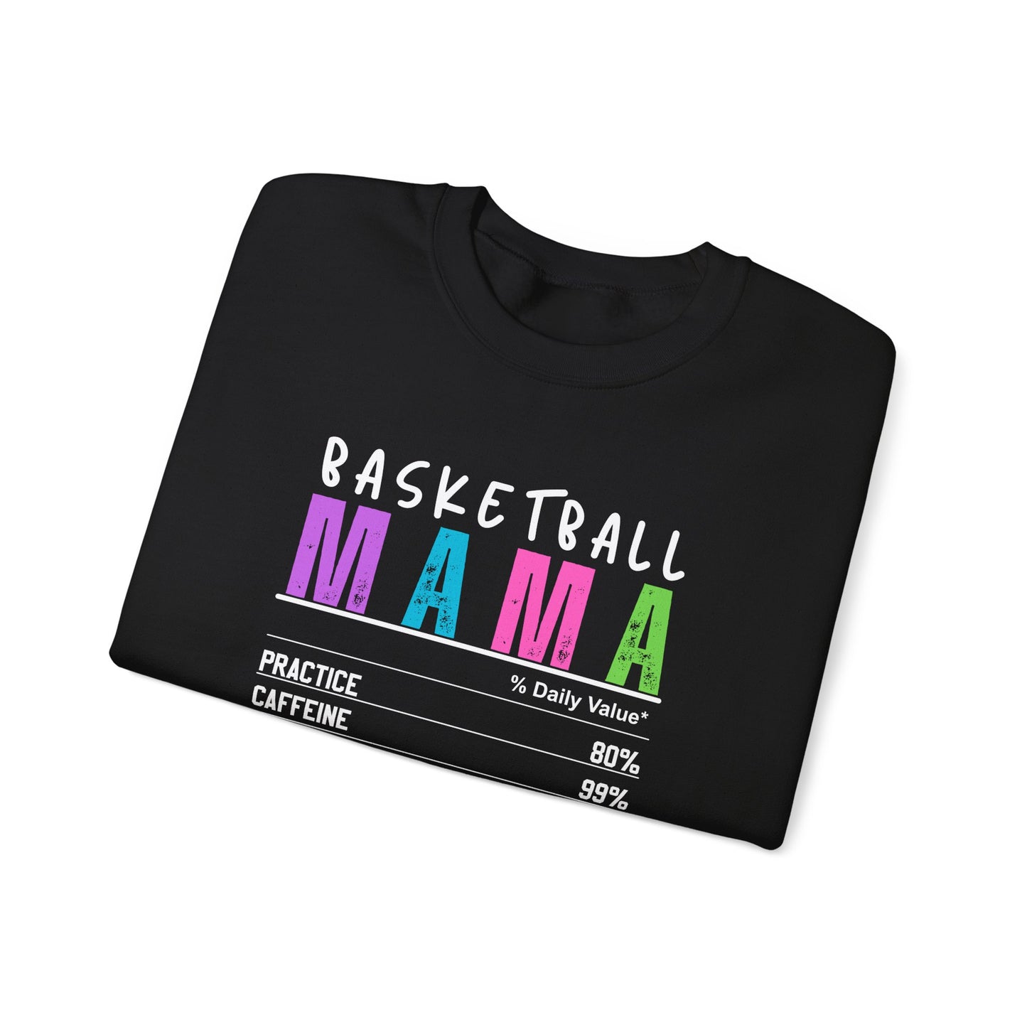Basketball Mama Sweatshirt - Unisex Heavy Blend™ Crewneck for Sports Moms