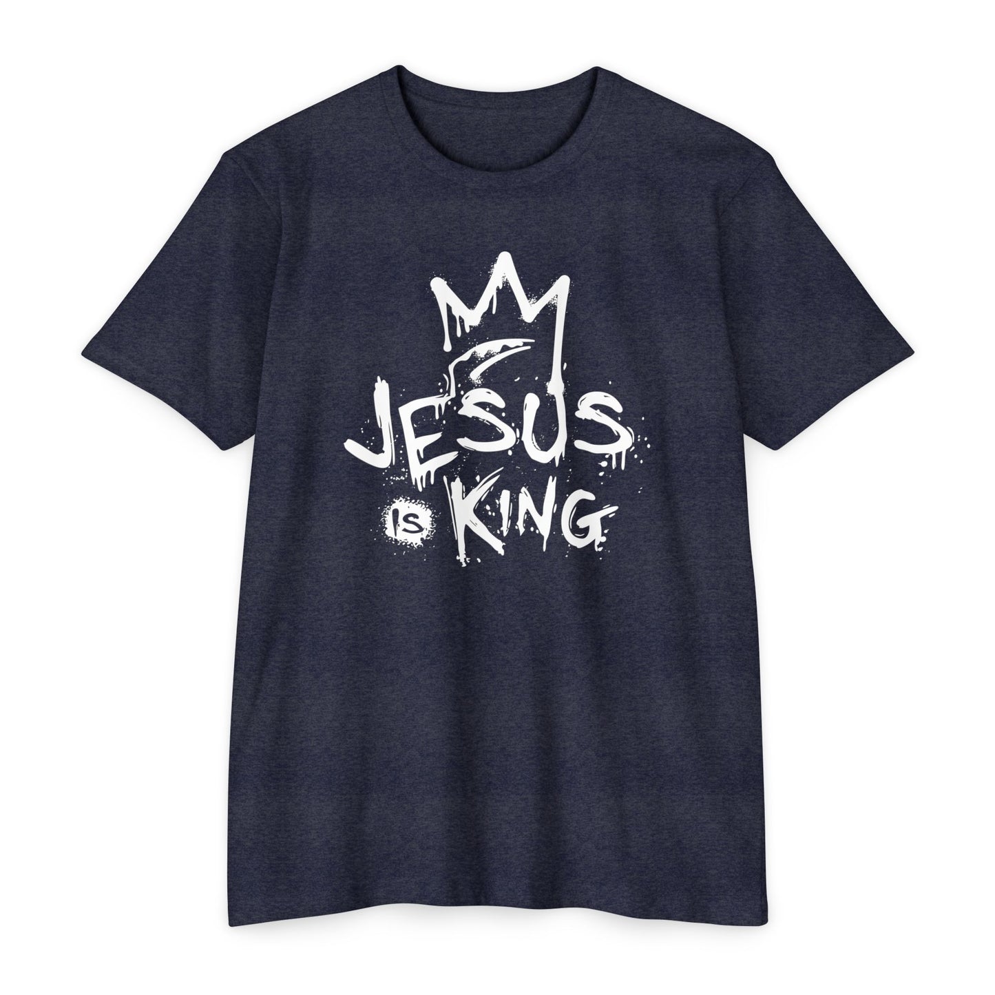 Jesus is King Graphic T-Shirt, Casual Faith Tee, Unisex Religious Shirt, Christian Apparel, Inspirational Gift