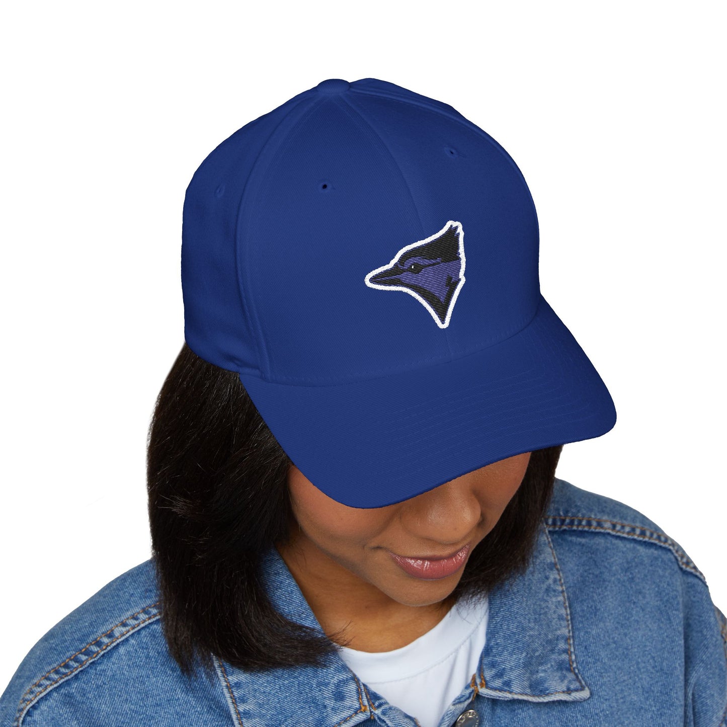 Embroidered Closed-Back Blue Jays Cap