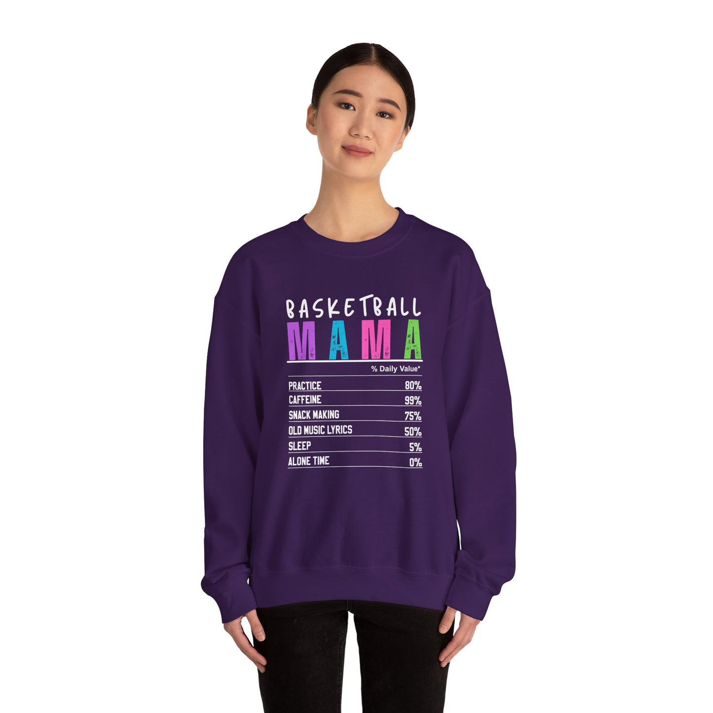 Basketball Mama Sweatshirt - Unisex Heavy Blend™ Crewneck for Sports Moms
