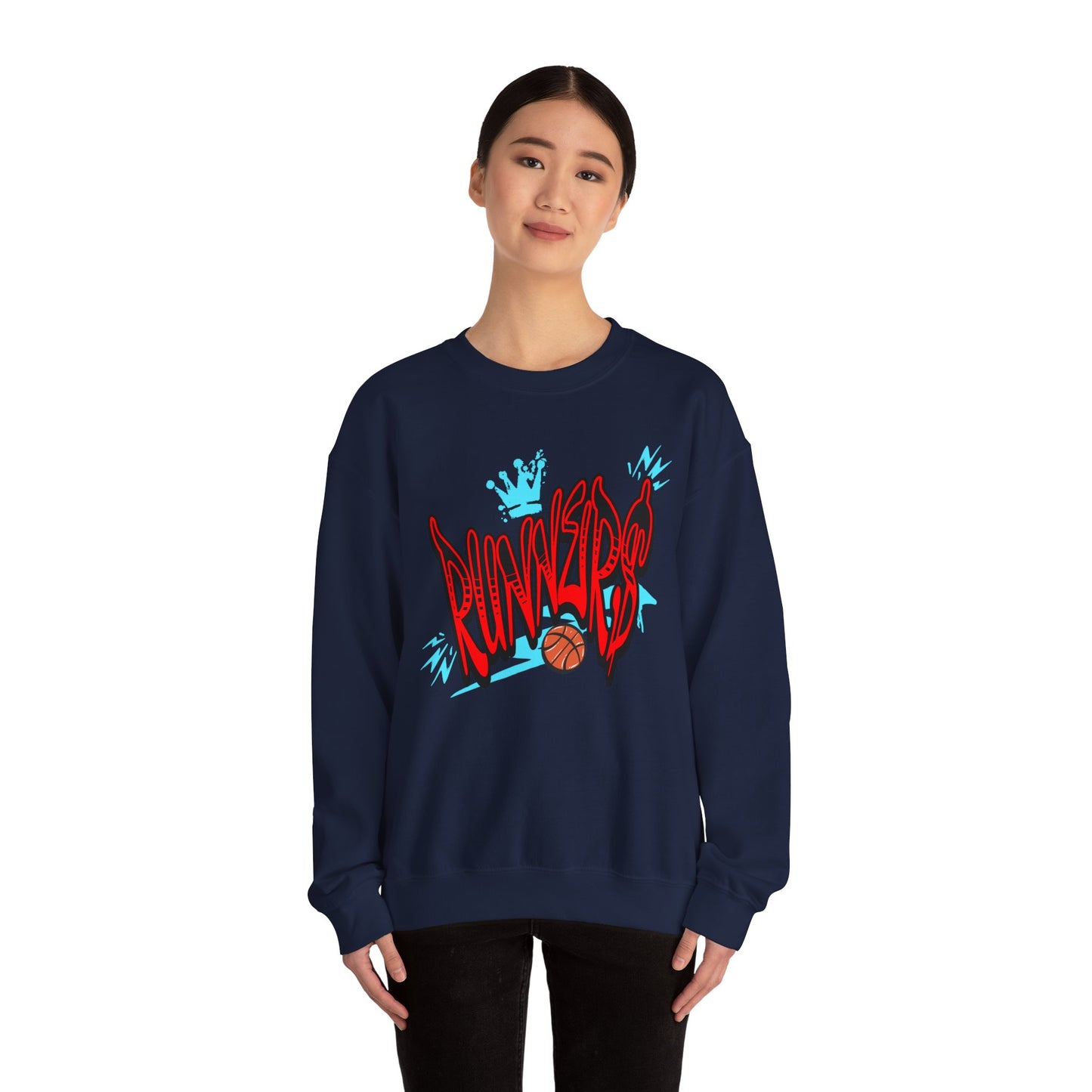 Street Style Runner Unisex Crewneck Sweatshirt