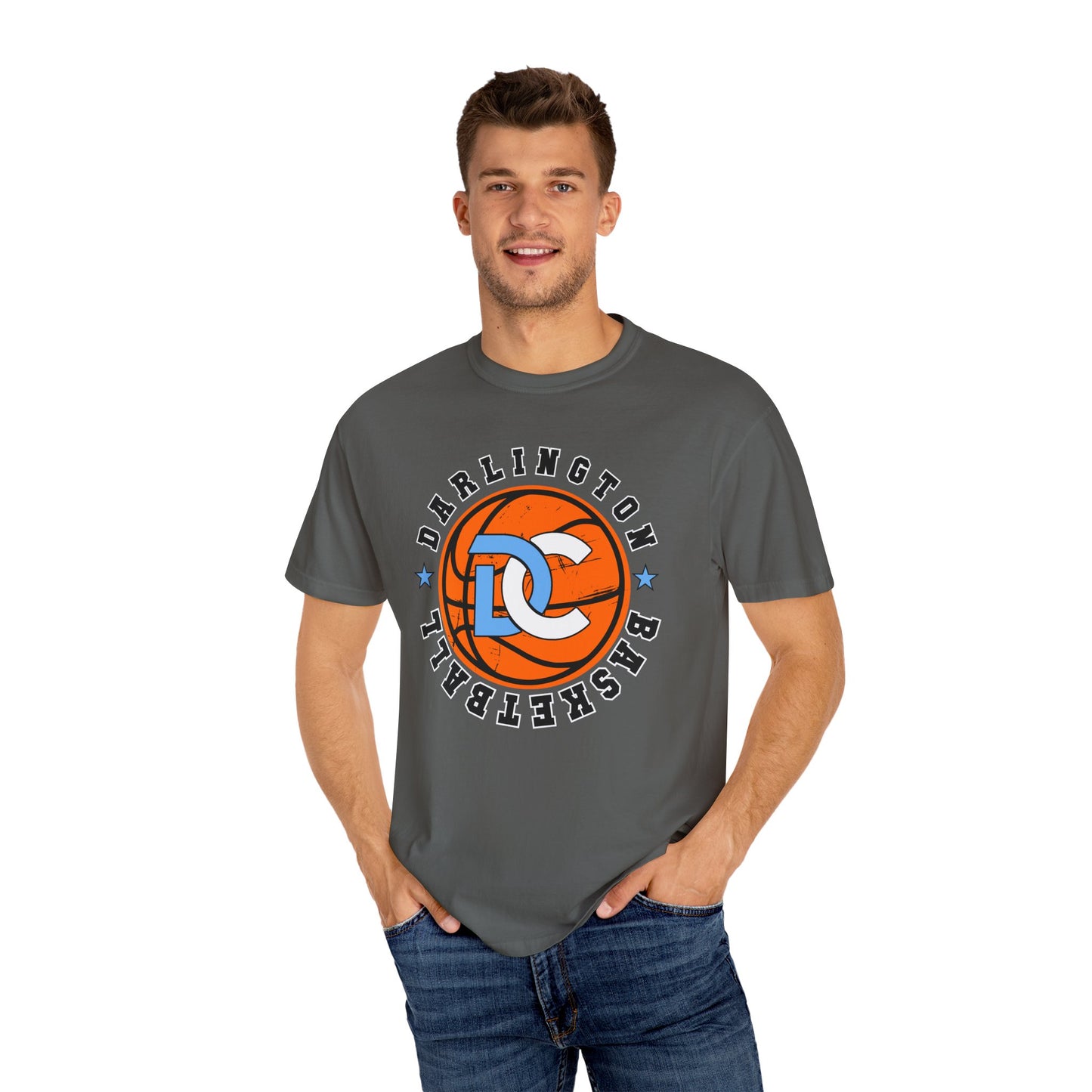 Darlington Basketball Unisex Garment-Dyed T-shirt