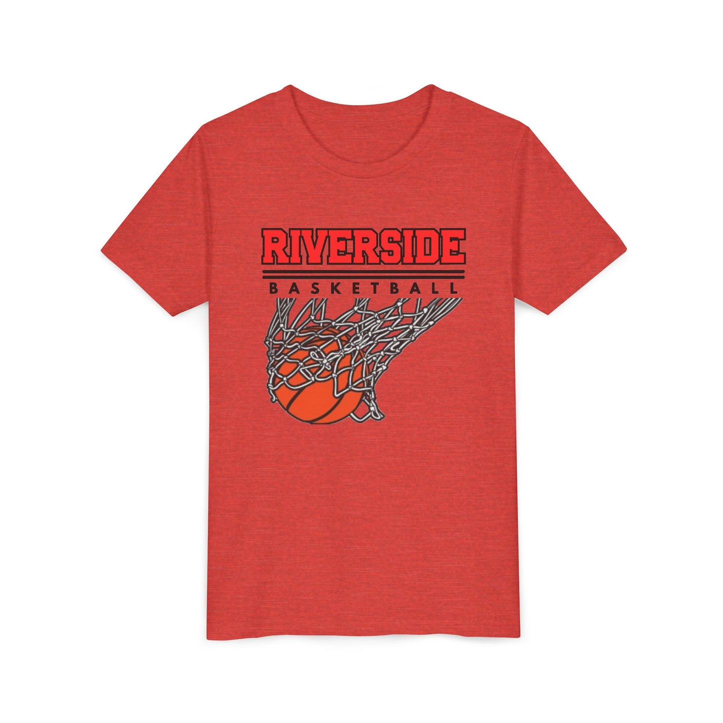 Riverside Basketball Youth Tee, Fun Sports Shirt, Kids Basketball Top, Team Spirit Apparel, Athletic Youth T-Shirt