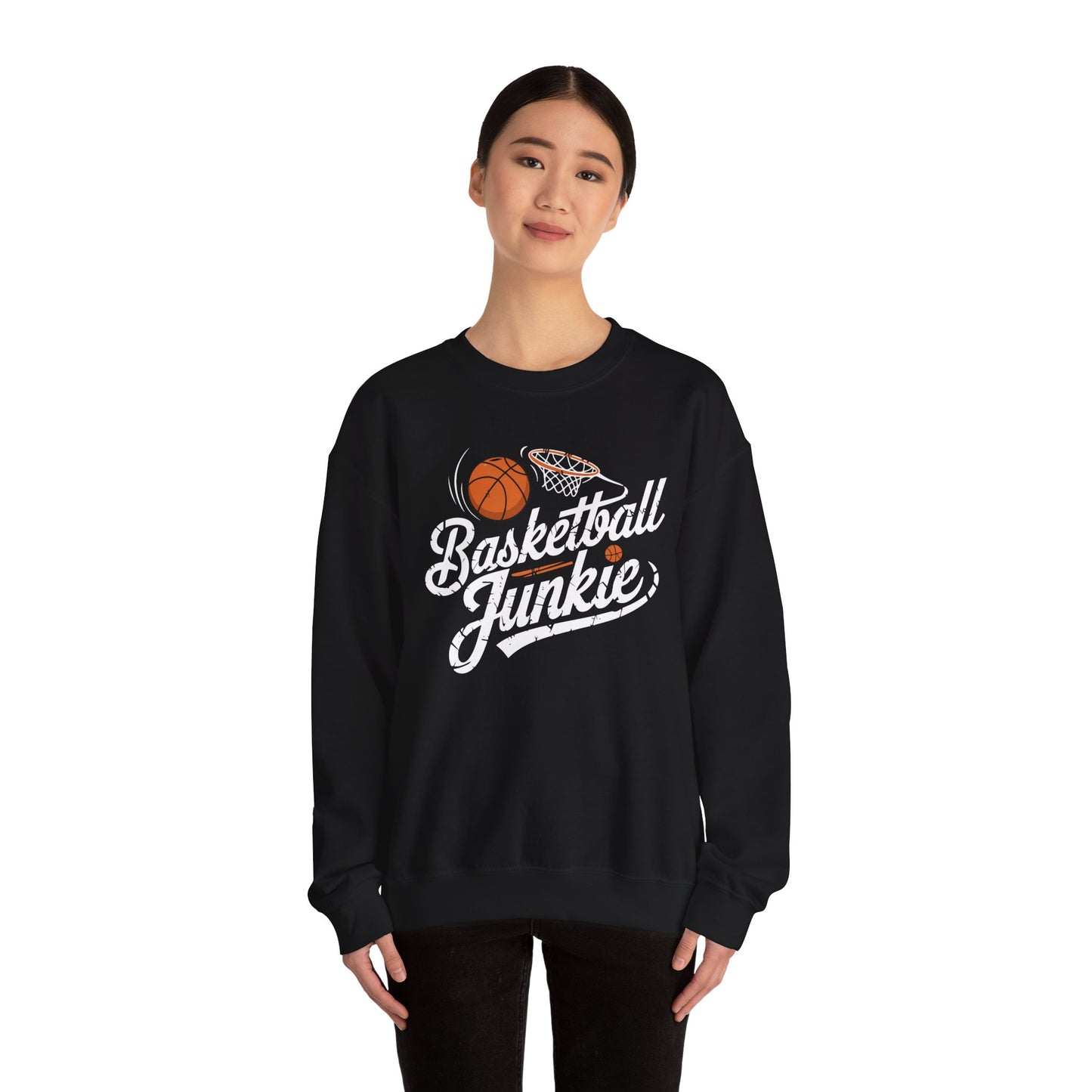 Basketball Junkie Unisex Heavy Blend™ Crewneck Sweatshirt
