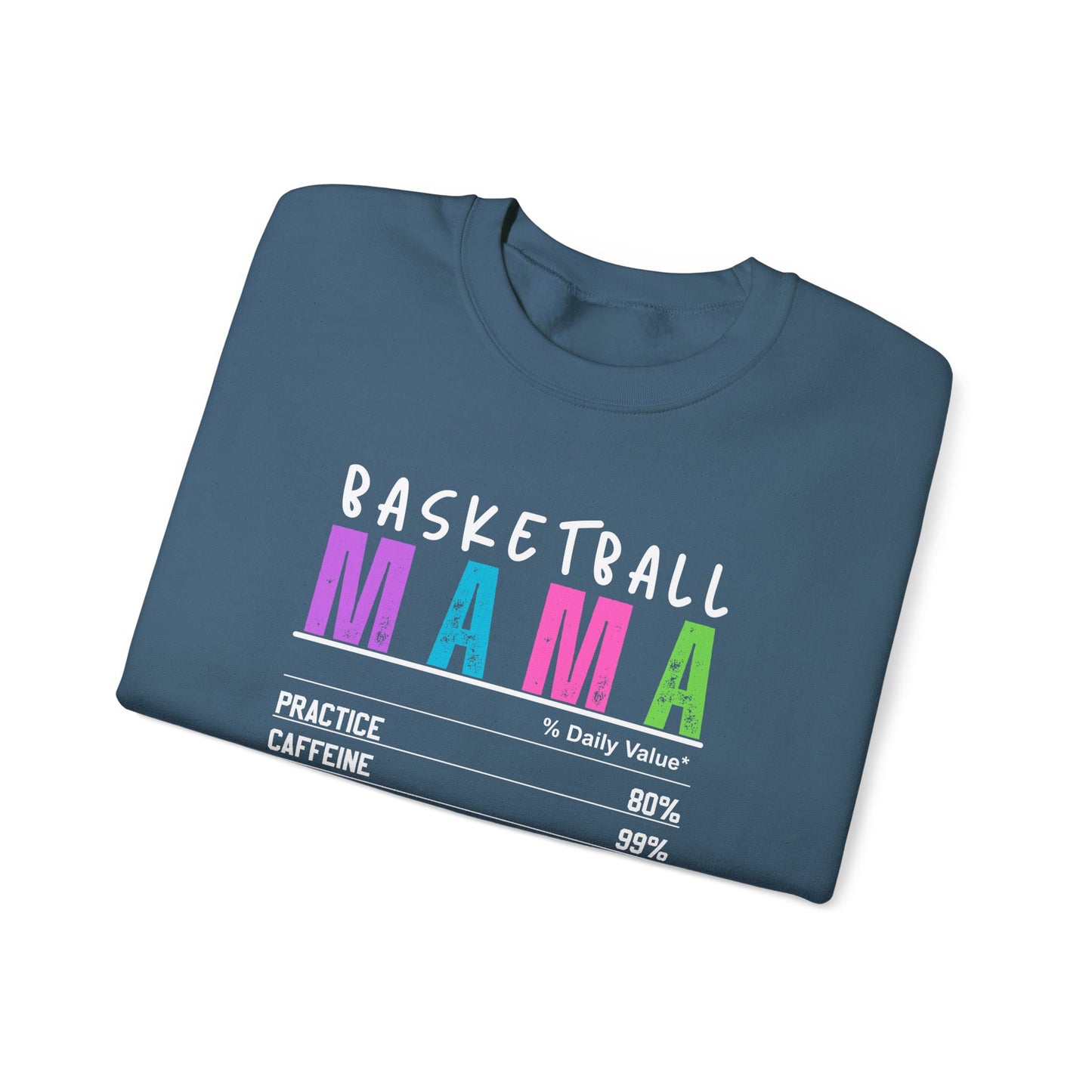Basketball Mama Sweatshirt - Unisex Heavy Blend™ Crewneck for Sports Moms