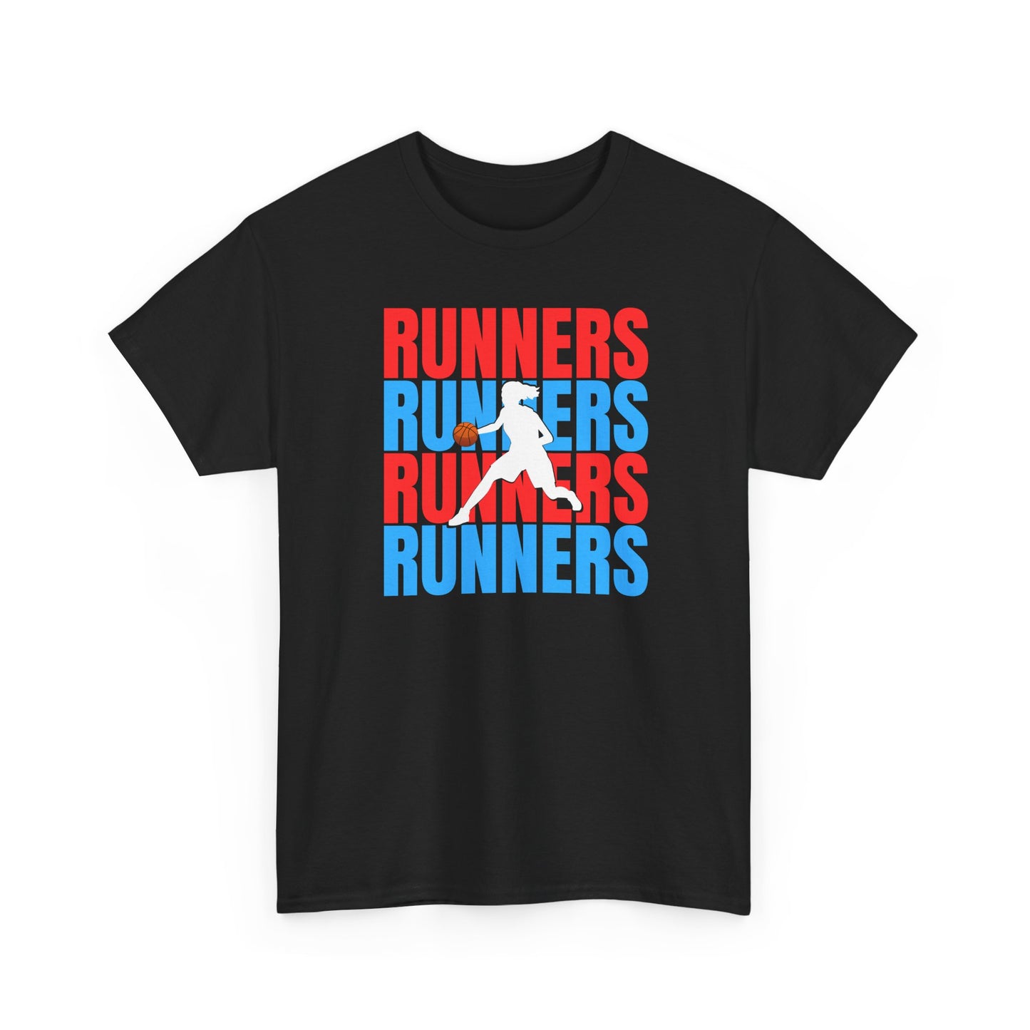 Trendy Unisex Heavy Cotton Tee - Runners Graphic Shirt for Sports Lovers
