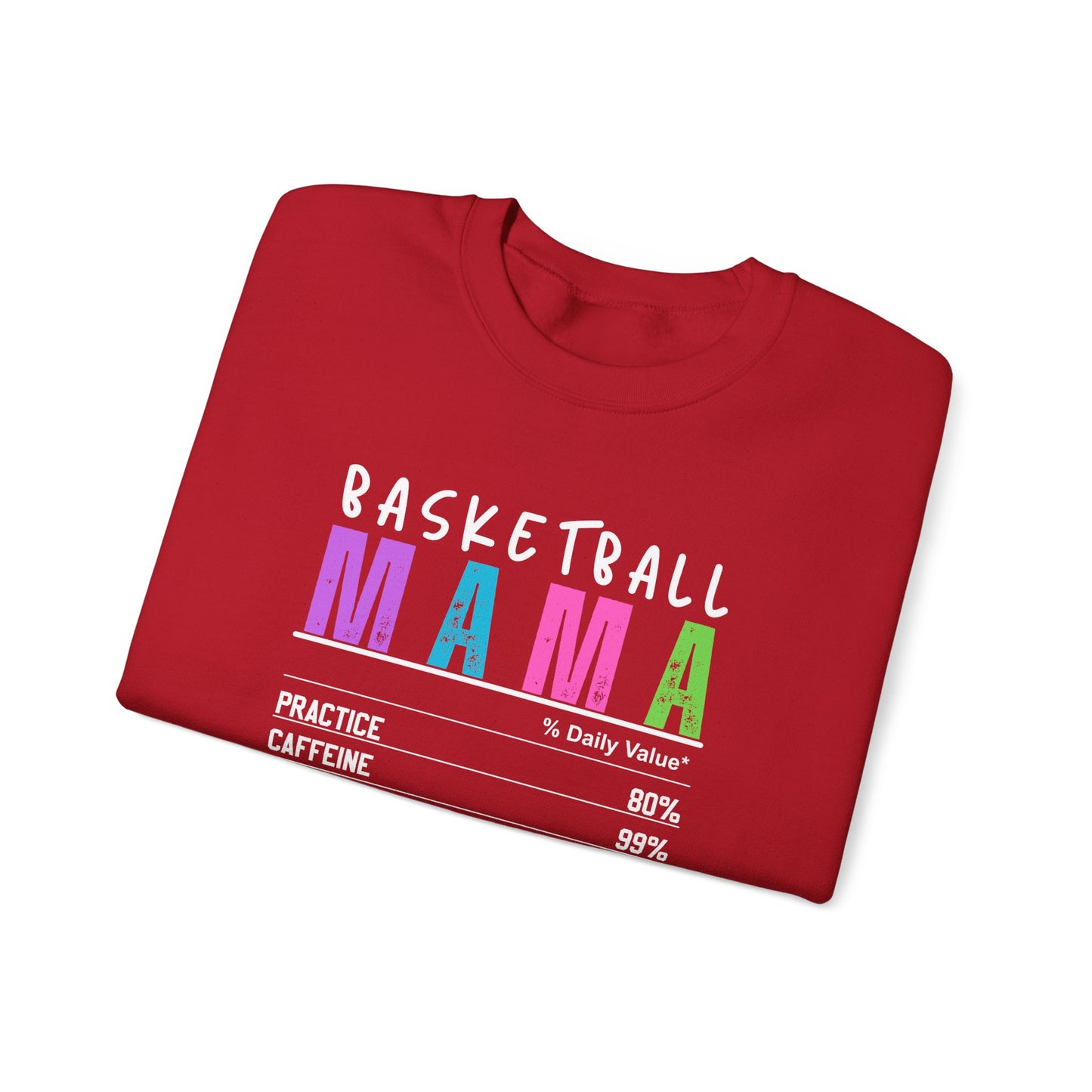 Basketball Mama Sweatshirt - Unisex Heavy Blend™ Crewneck for Sports Moms