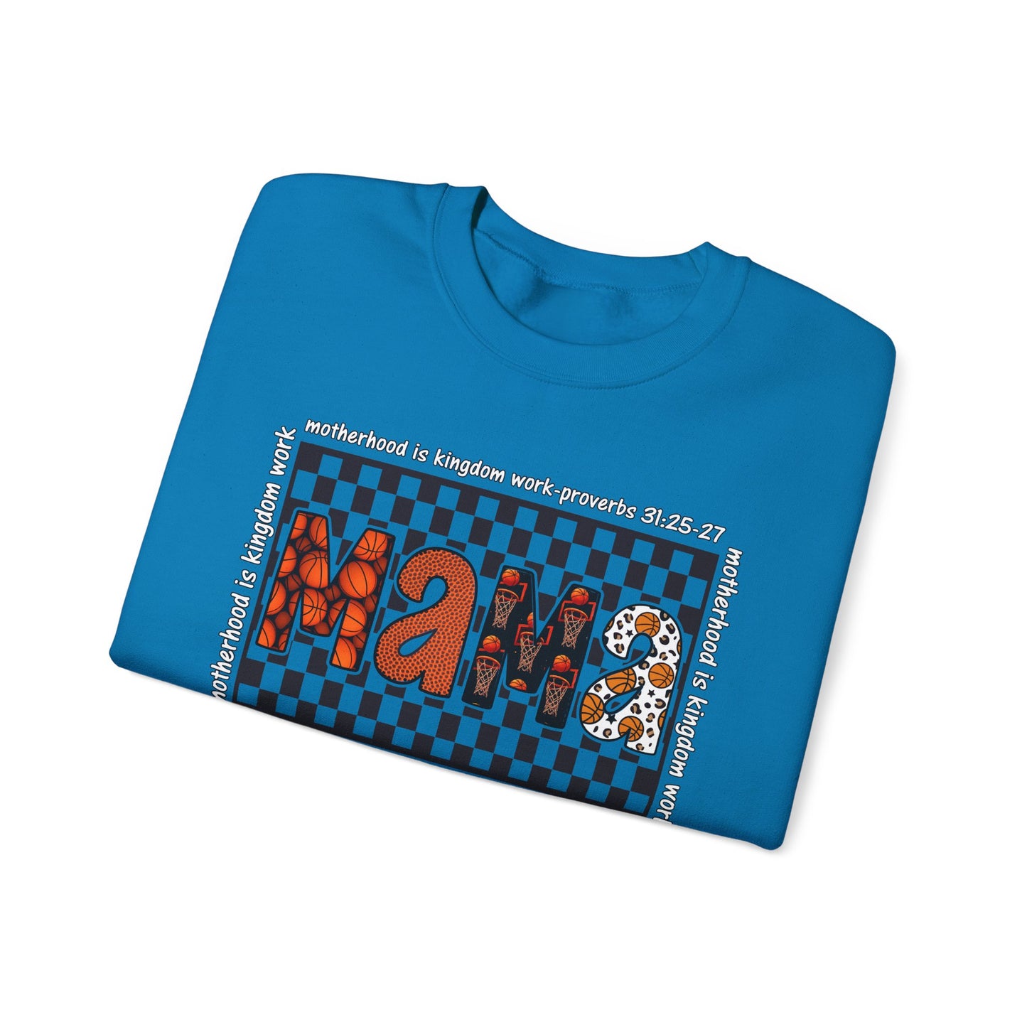 Stylish Basketball Mama Crewneck Sweatshirt