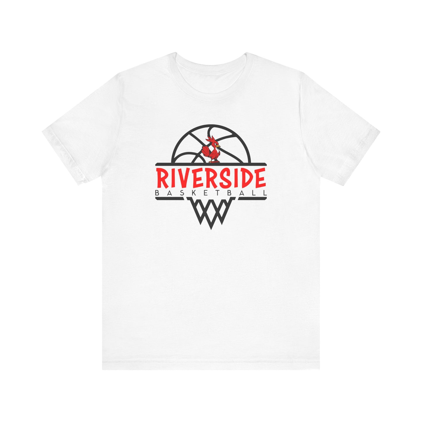 Riverside Basketball Unisex Tee - Sporty Essential for Fans, Team Spirit, Game Day, Casual Wear, Gift for Athletes