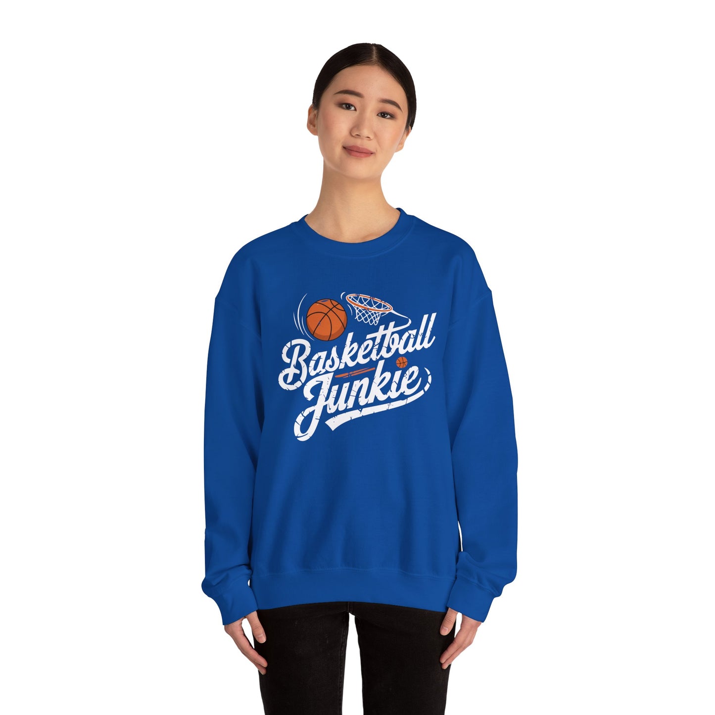 Basketball Junkie Unisex Heavy Blend™ Crewneck Sweatshirt