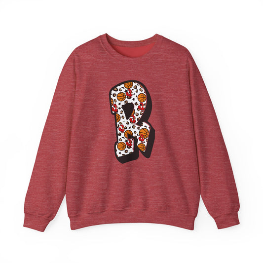 Colorful Letter R Sweatshirt, Cozy Crewneck Pullover, Casual Apparel, Unisex Gift, Perfect for Holidays and Celebrations