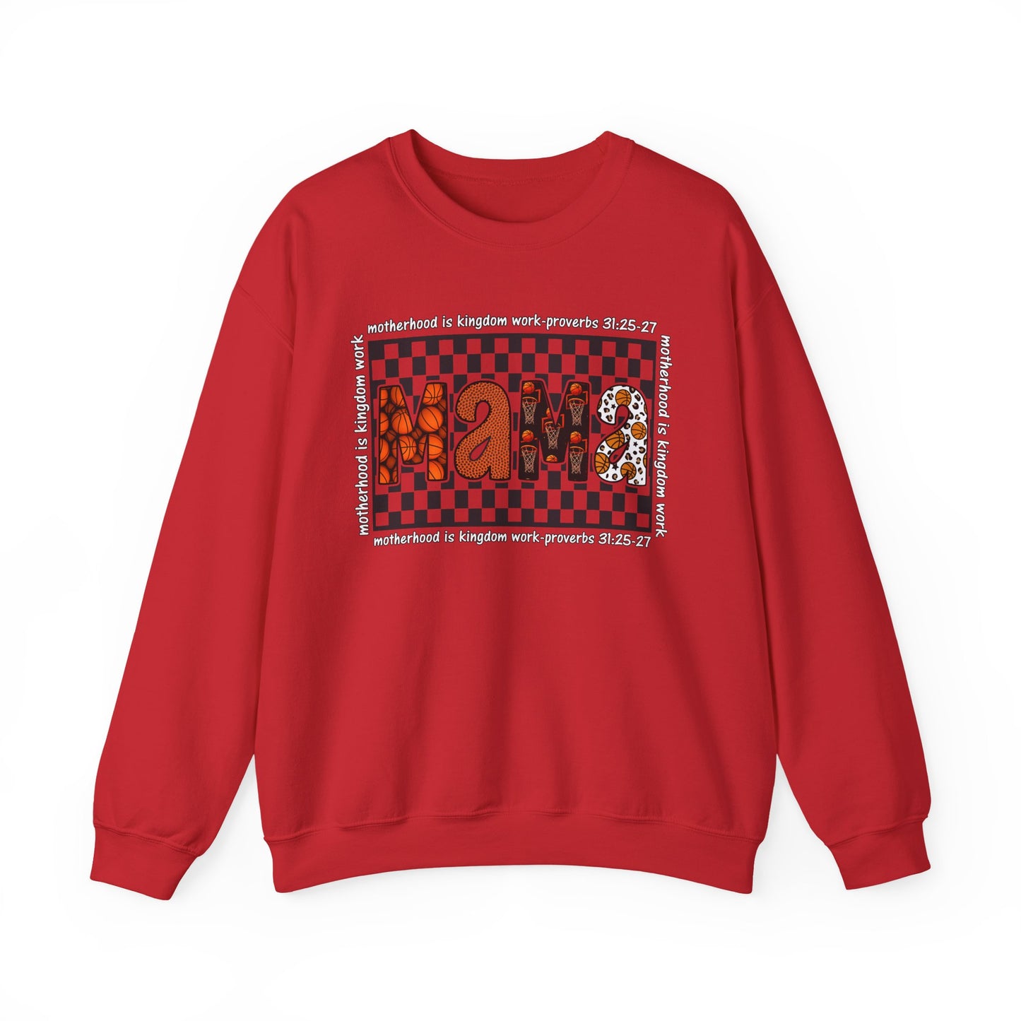 Stylish Basketball Mama Crewneck Sweatshirt