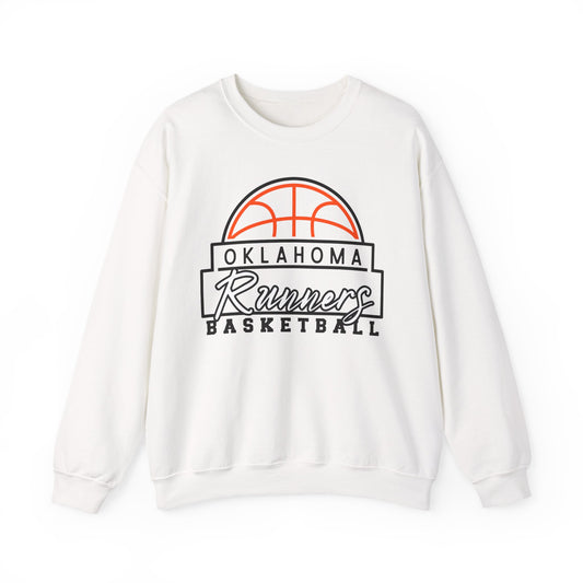 Basketball Crewneck Sweatshirt - Oklahoma Runners Design