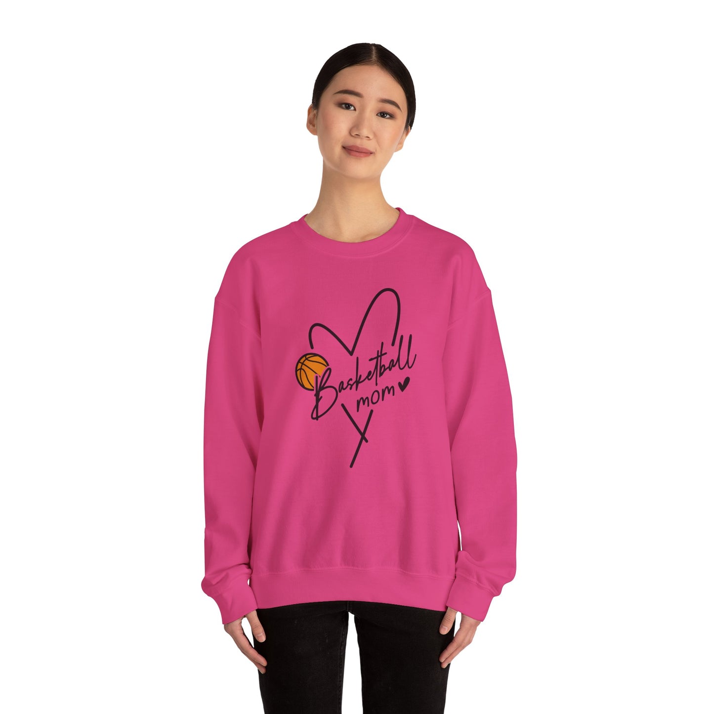 Basketball Mom Crewneck Sweatshirt | Unisex Heavy Blend