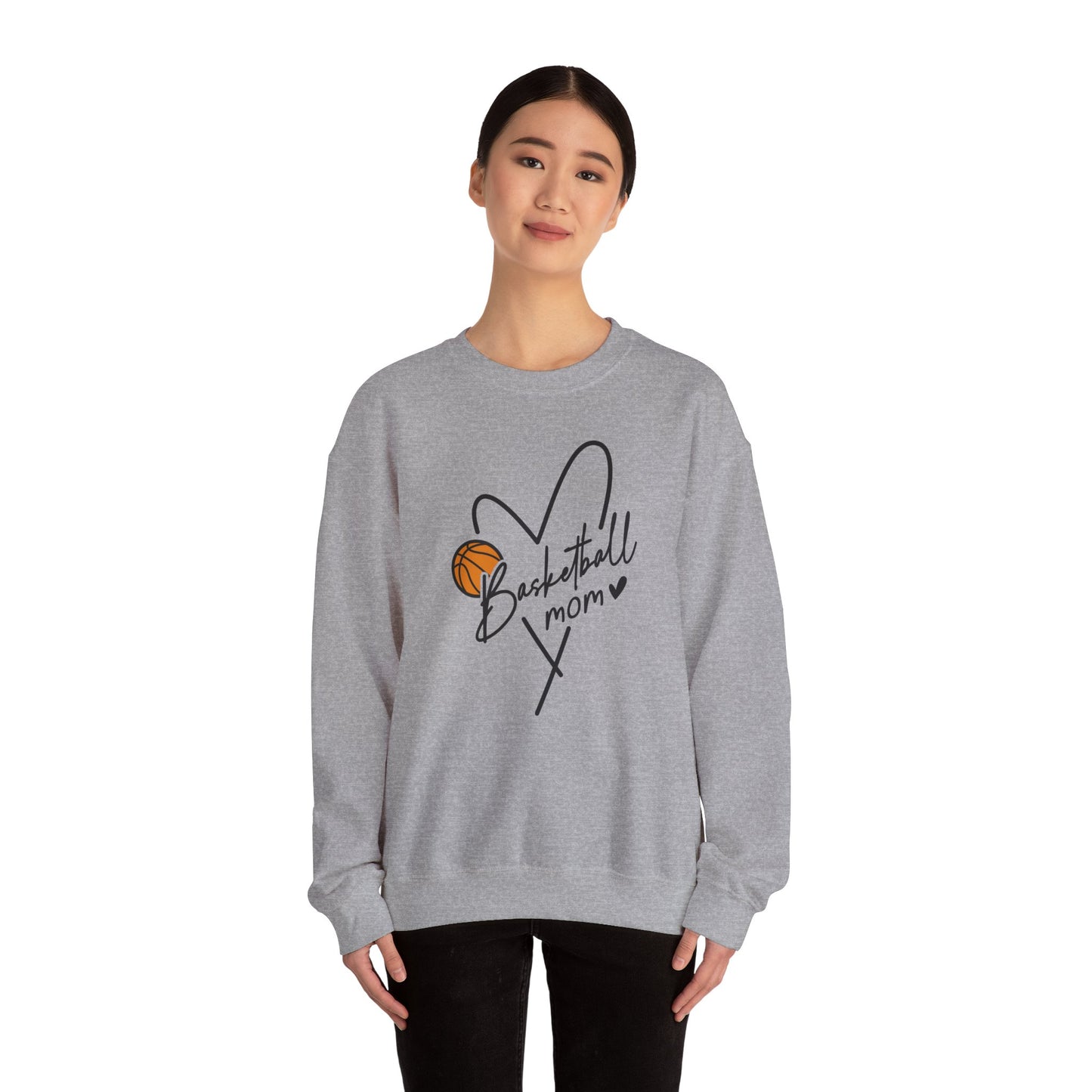 Basketball Mom Crewneck Sweatshirt | Unisex Heavy Blend