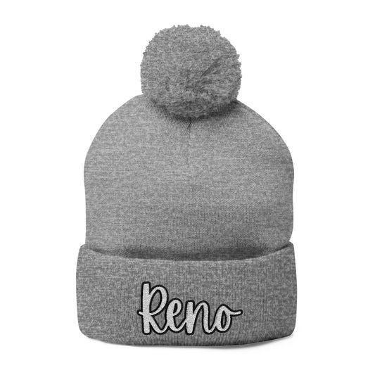 EHS Pom-Pom Knit Cap (Embroidery)