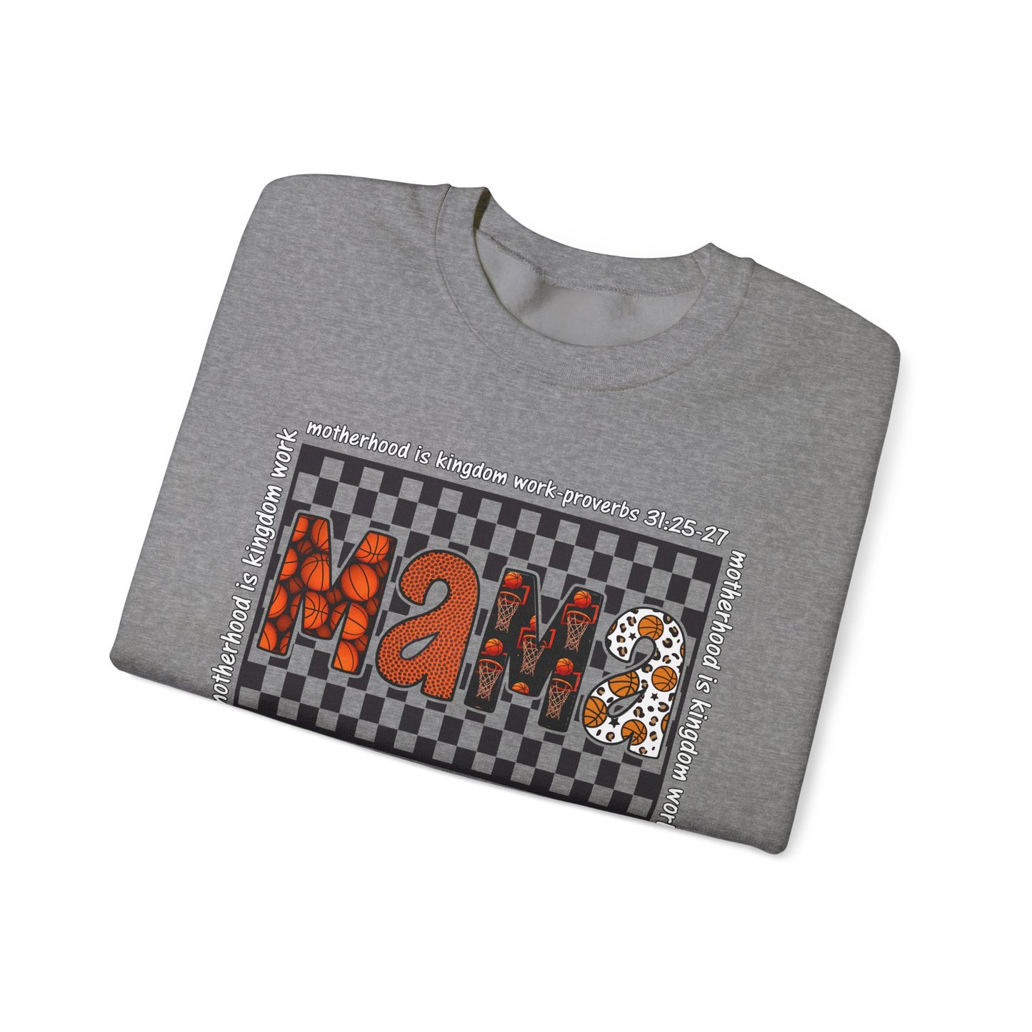 Stylish Basketball Mama Crewneck Sweatshirt