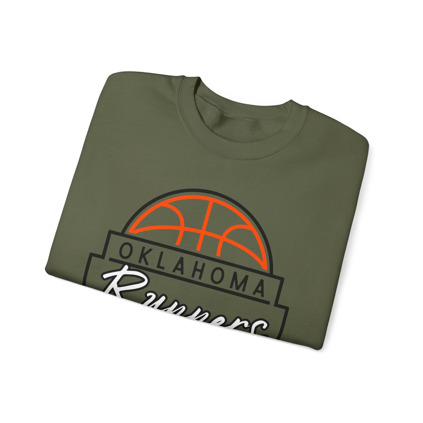 Basketball Crewneck Sweatshirt - Oklahoma Runners Design