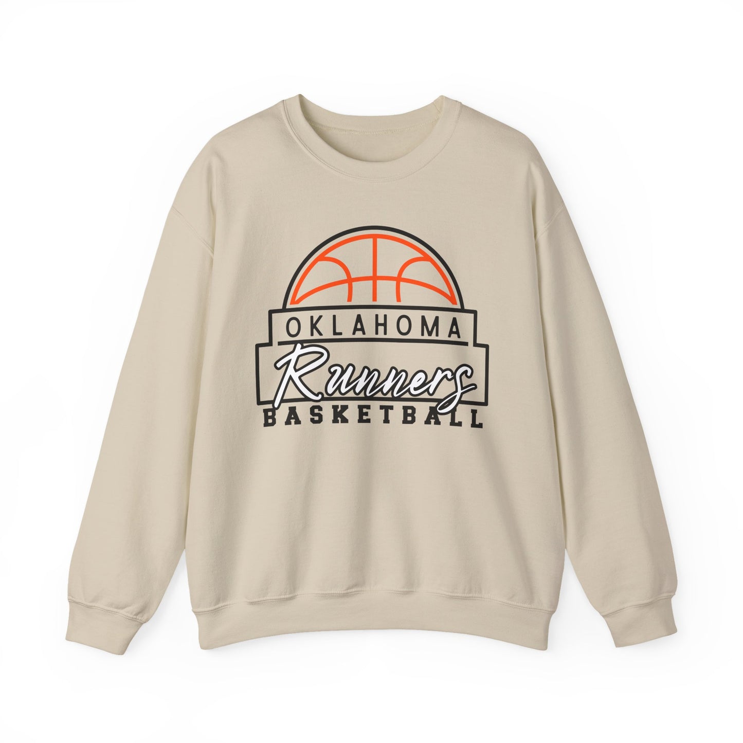 Basketball Crewneck Sweatshirt - Oklahoma Runners Design